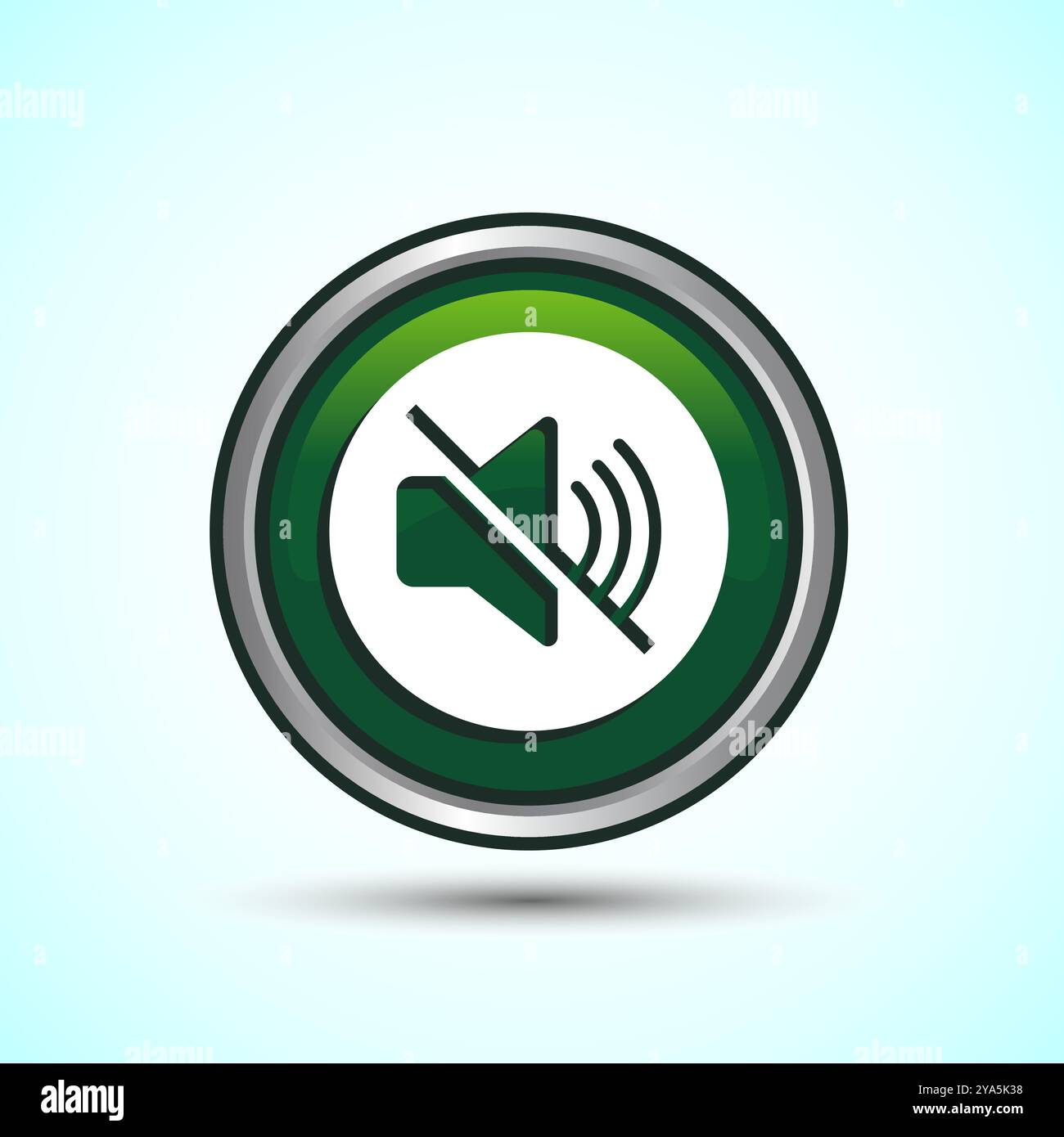 Volumensymbol Design-Illustration, Sound-Symbol für Apps und Websites, Button-Design Stock Vektor