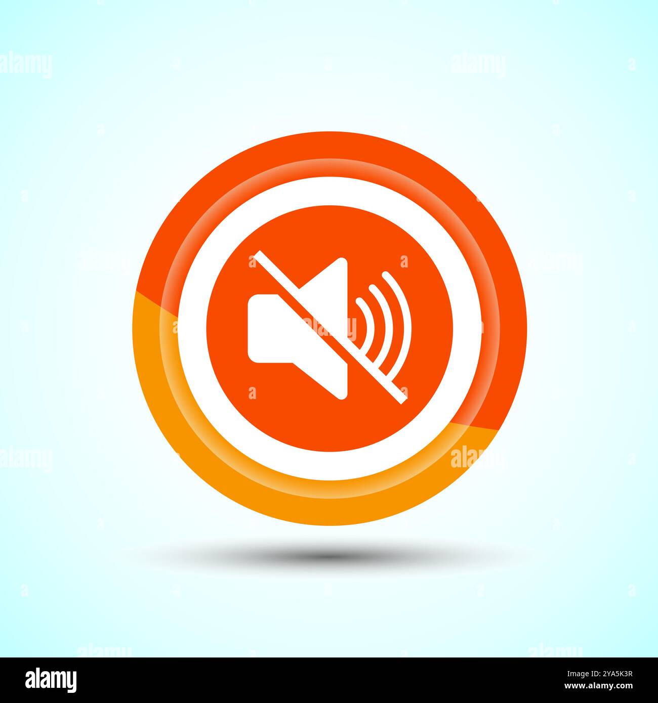 Volumensymbol Design-Illustration, Sound-Symbol für Apps und Websites, Button-Design Stock Vektor