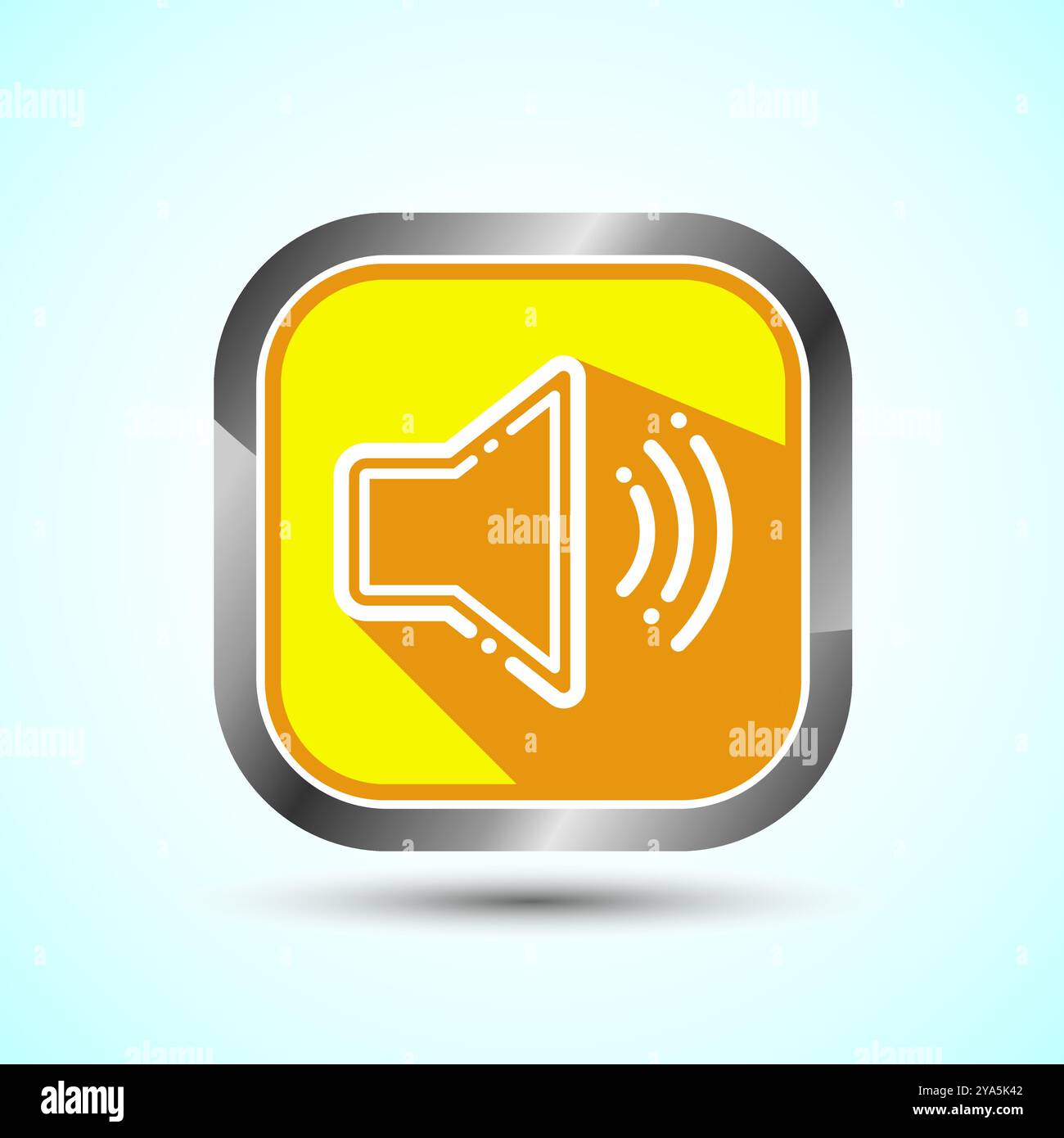 Volumensymbol Design-Illustration, Sound-Symbol für Apps und Websites, Button-Design Stock Vektor