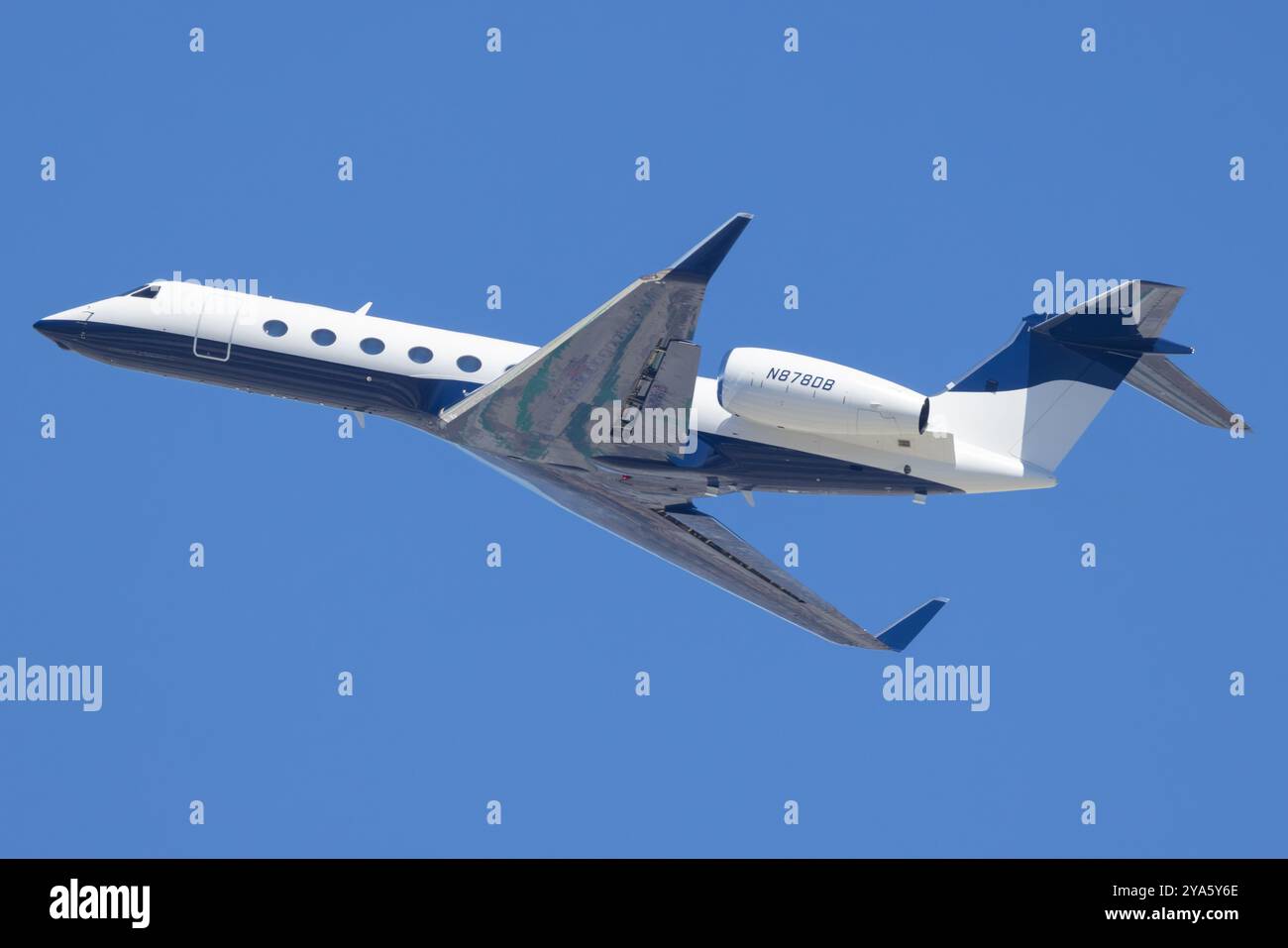 N878DB Private Gulfstream Aerospace G-V-SP Gulfstream G550 mit Abfahrt Los Angeles International (LAX/KLAX) Stockfoto