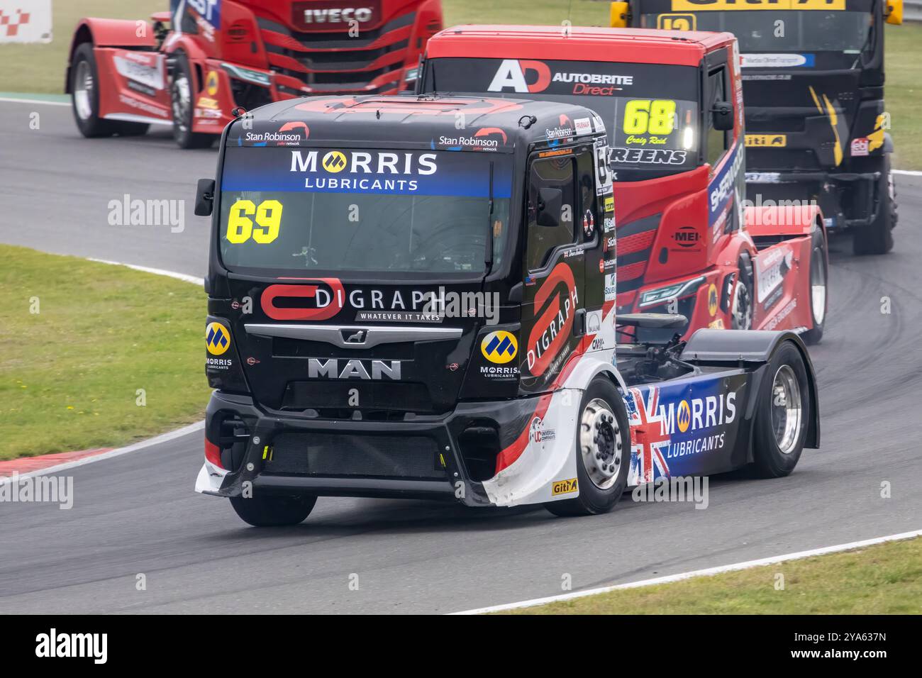 David Jenkins beim Jenkins Motorsports Developments MAN TGX während des British Truck Racing Championship Rennens 2023 in Snetterton, Norfolk, UK Stockfoto