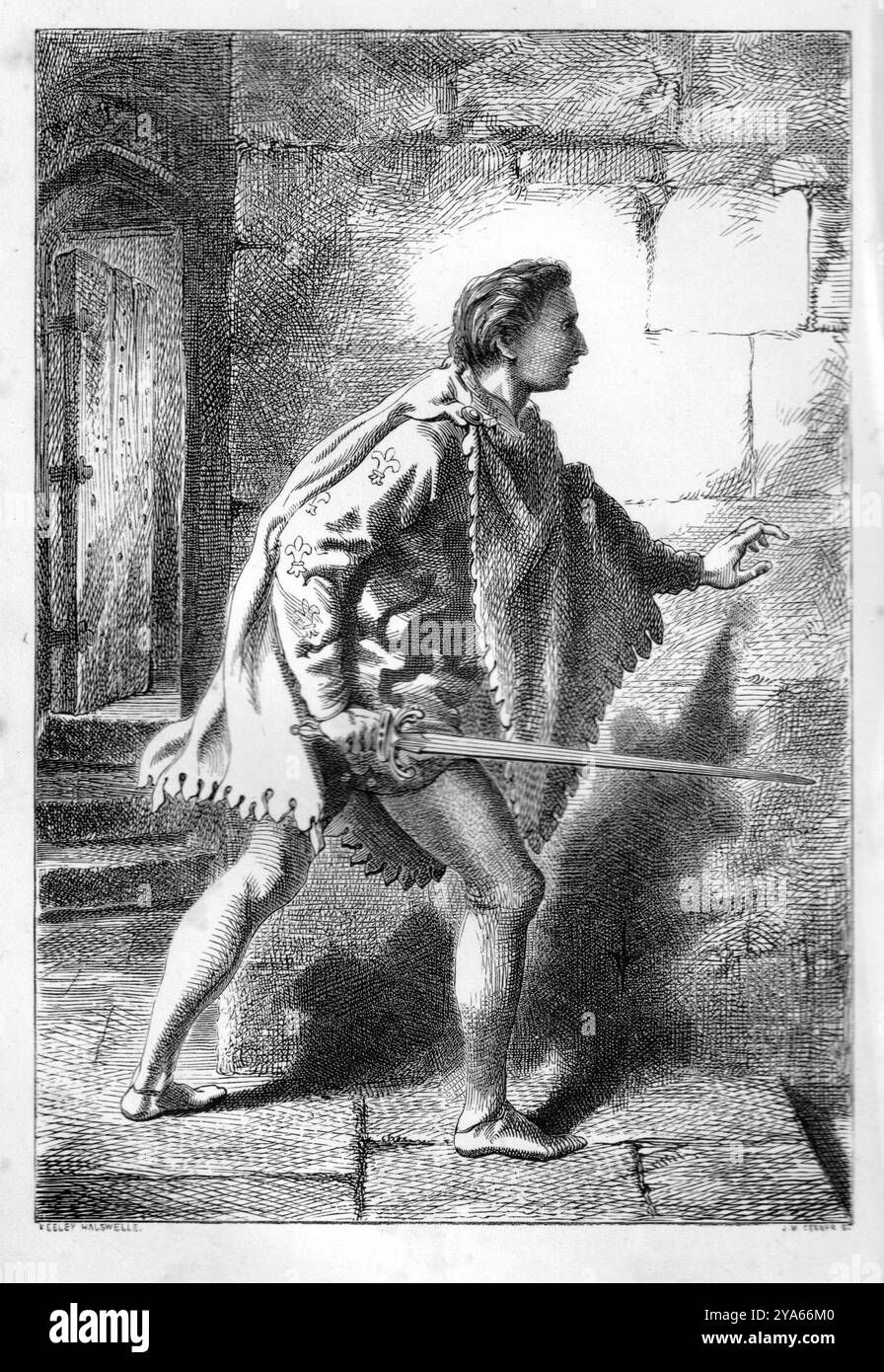 Keeley Halswelle (1832–91) - Illustrationen zu den poetischen Werken von Sir Walter Scott Stockfoto