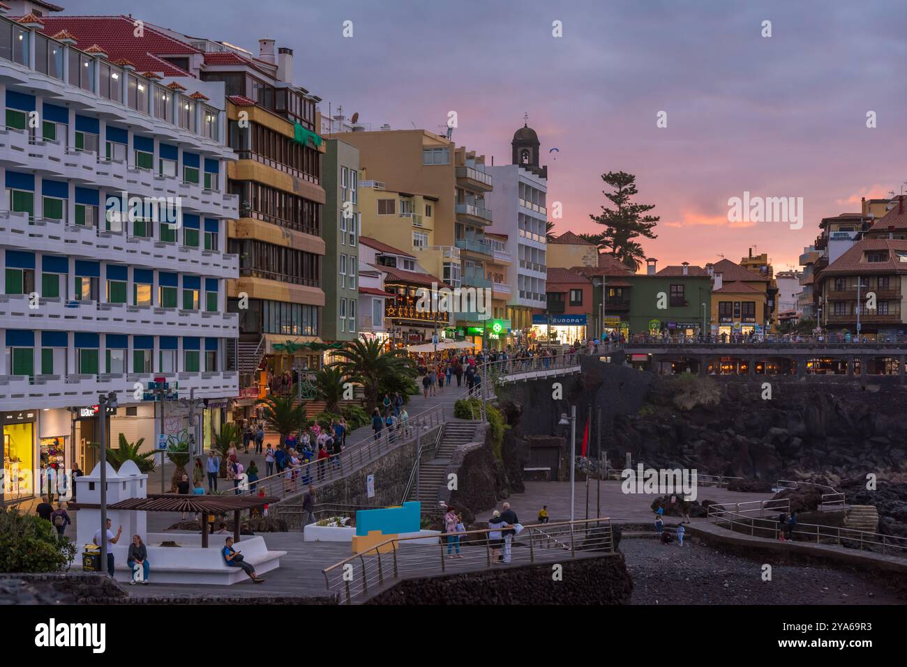 Puerto De La Cruz, Teneriffa, Kanarische Inseln, Spanien, Europa Stockfoto