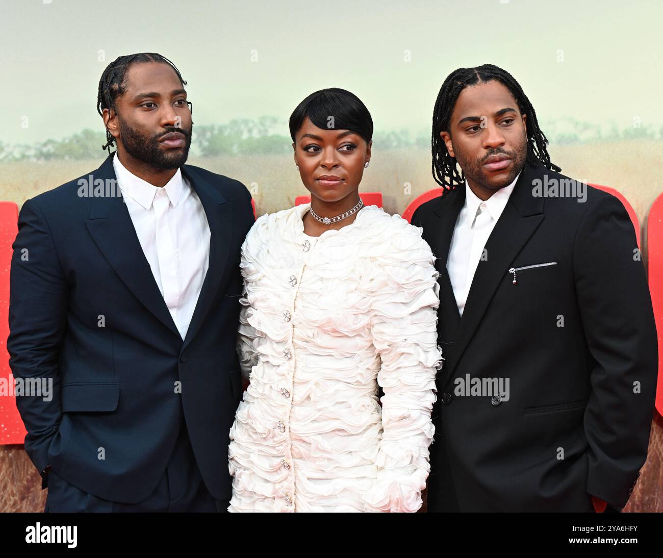 LONDON, GROSSBRITANNIEN. Oktober 2024. John David Washington, Danielle Deadwyler, Malcolm Washington nimmt an der Sonderpräsentation „The Piano Lektion“ Teil – 68. BFI London Film Festival in London, Großbritannien. (Foto von 李世惠/siehe Li/Picture Capital) Credit: Siehe Li/Picture Capital/Alamy Live News Stockfoto