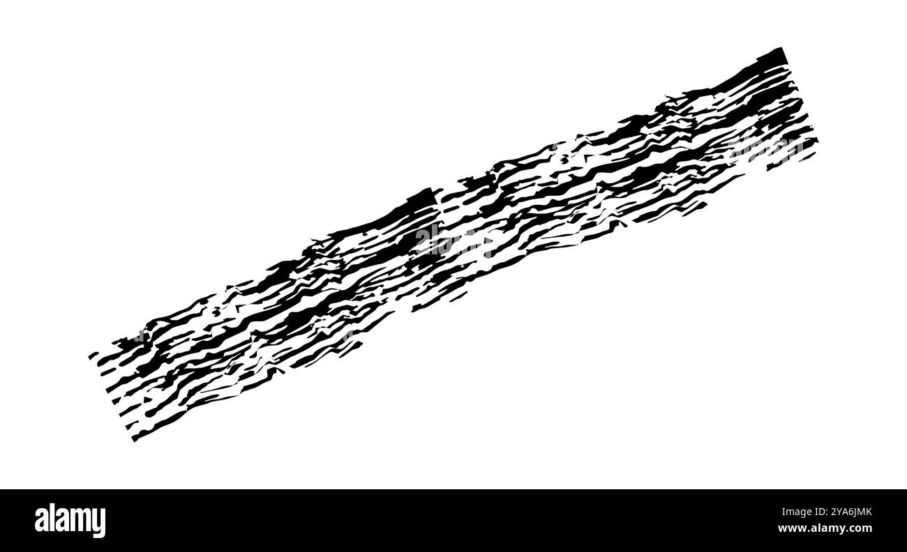 Pinselstriche mit schwarzer Tinte. Dicke, schmutzige Textur. Raue Pinsel schleifen. Touch-Material, schmutzige Spritzer, handgeschriebene Textur einfach Stock Vektor