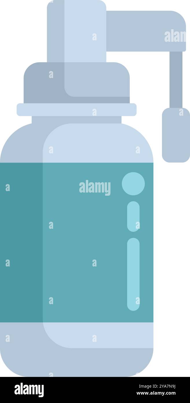 Nasenspray hilft bei verstopften Nasen- und Nebenhöhlenstauungen Stock Vektor