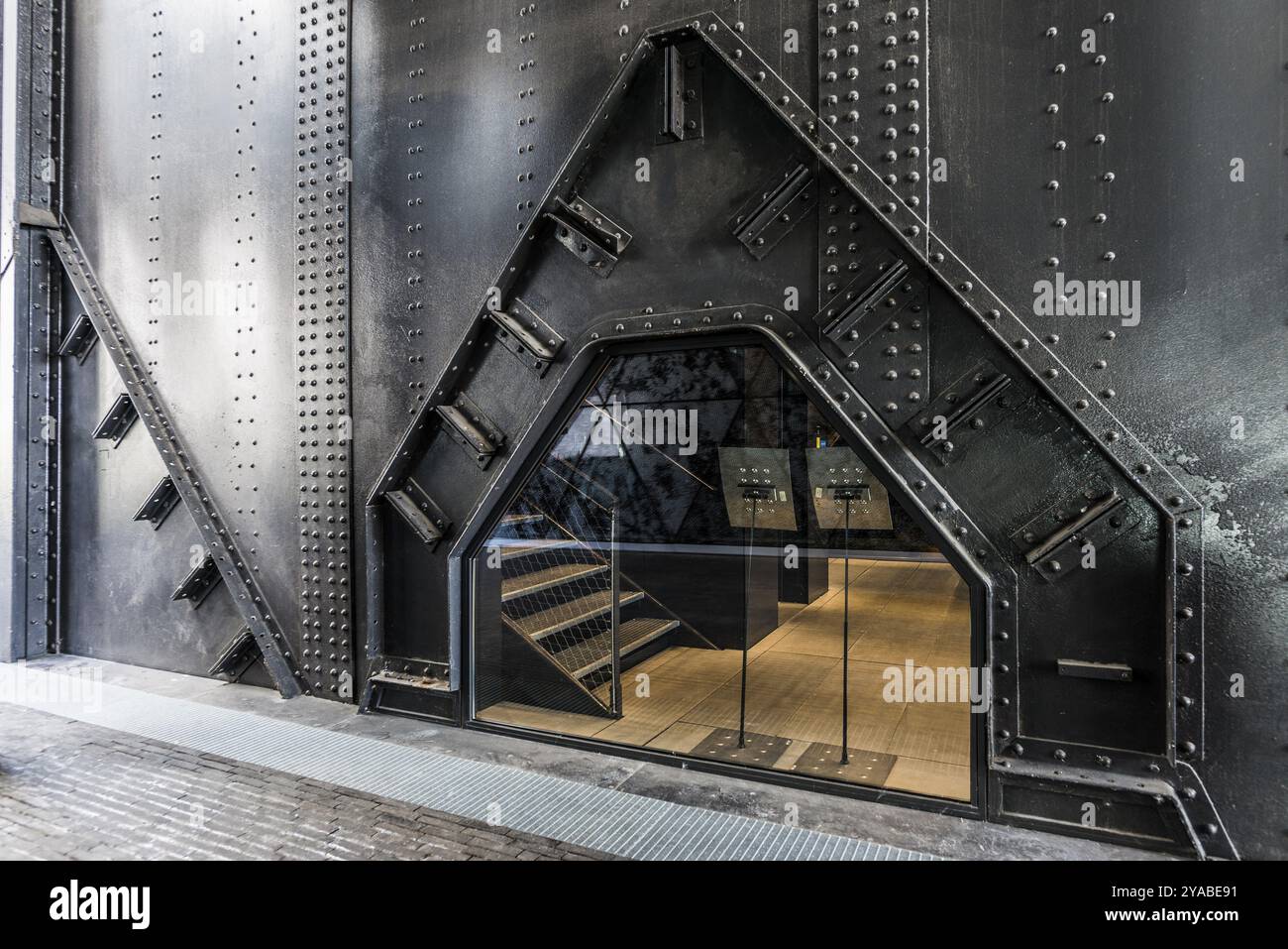 Ehemaliges Stahlwerk, Belval, Esch-sur-Alzette, Luxemburg, Europa Stockfoto