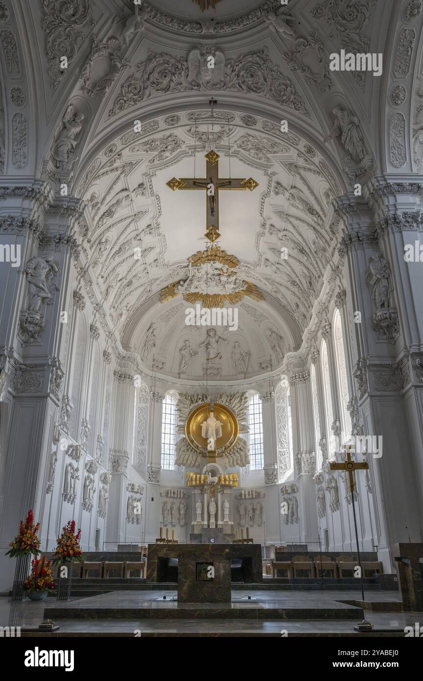Chor des St. Kilian-Doms, Würzburg, Niederfranken, Bayern, Deutschland, Europa Stockfoto