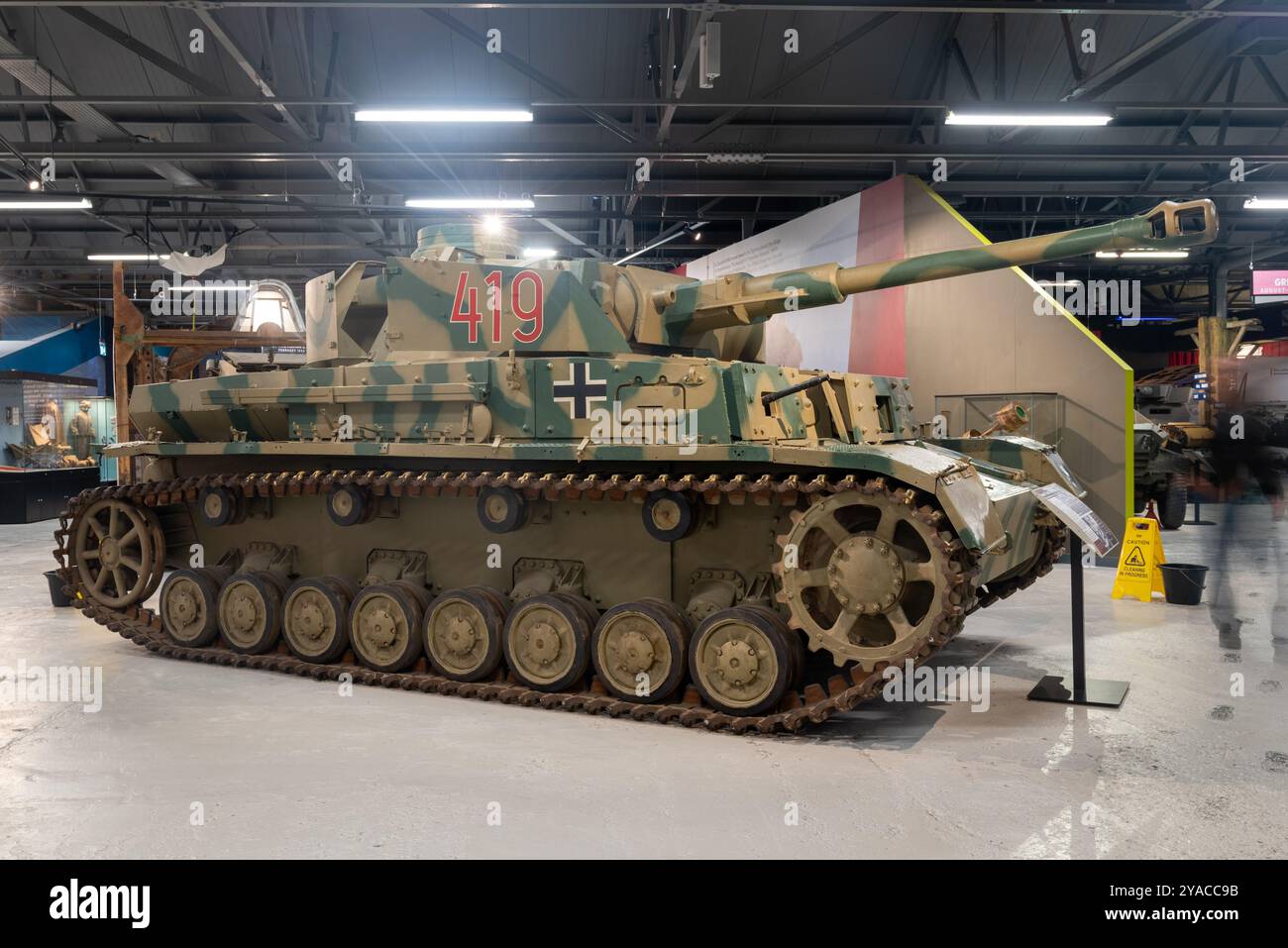 Deutscher Panzer 4 aus dem 2. Weltkrieg im Bovington-Panzermuseum zu sehen. Oktober 2024. Stockfoto