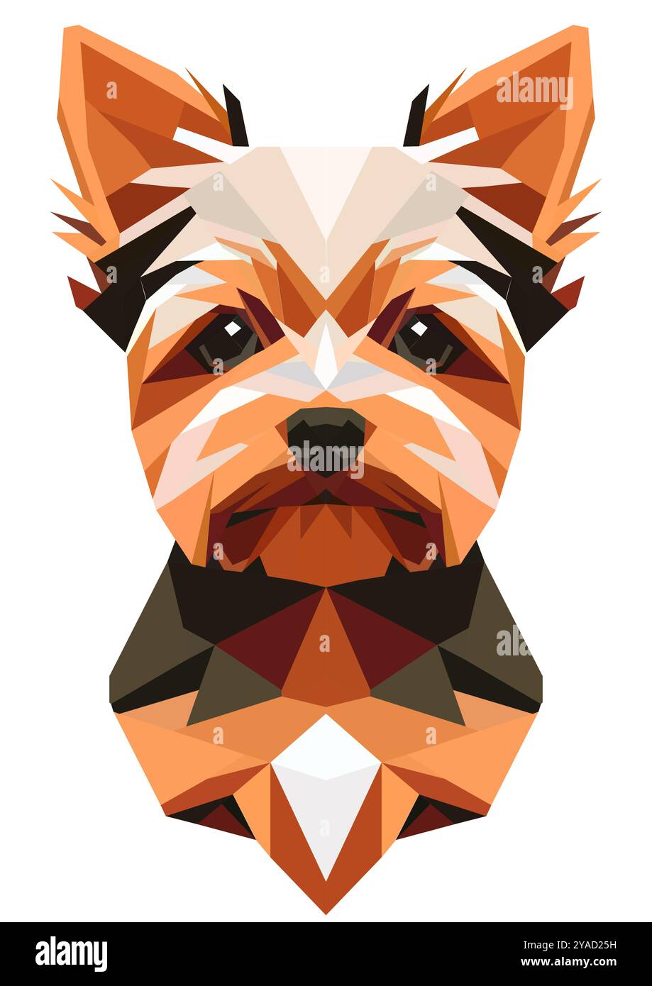 Yorkshire Terrier Illustrator Stockfoto