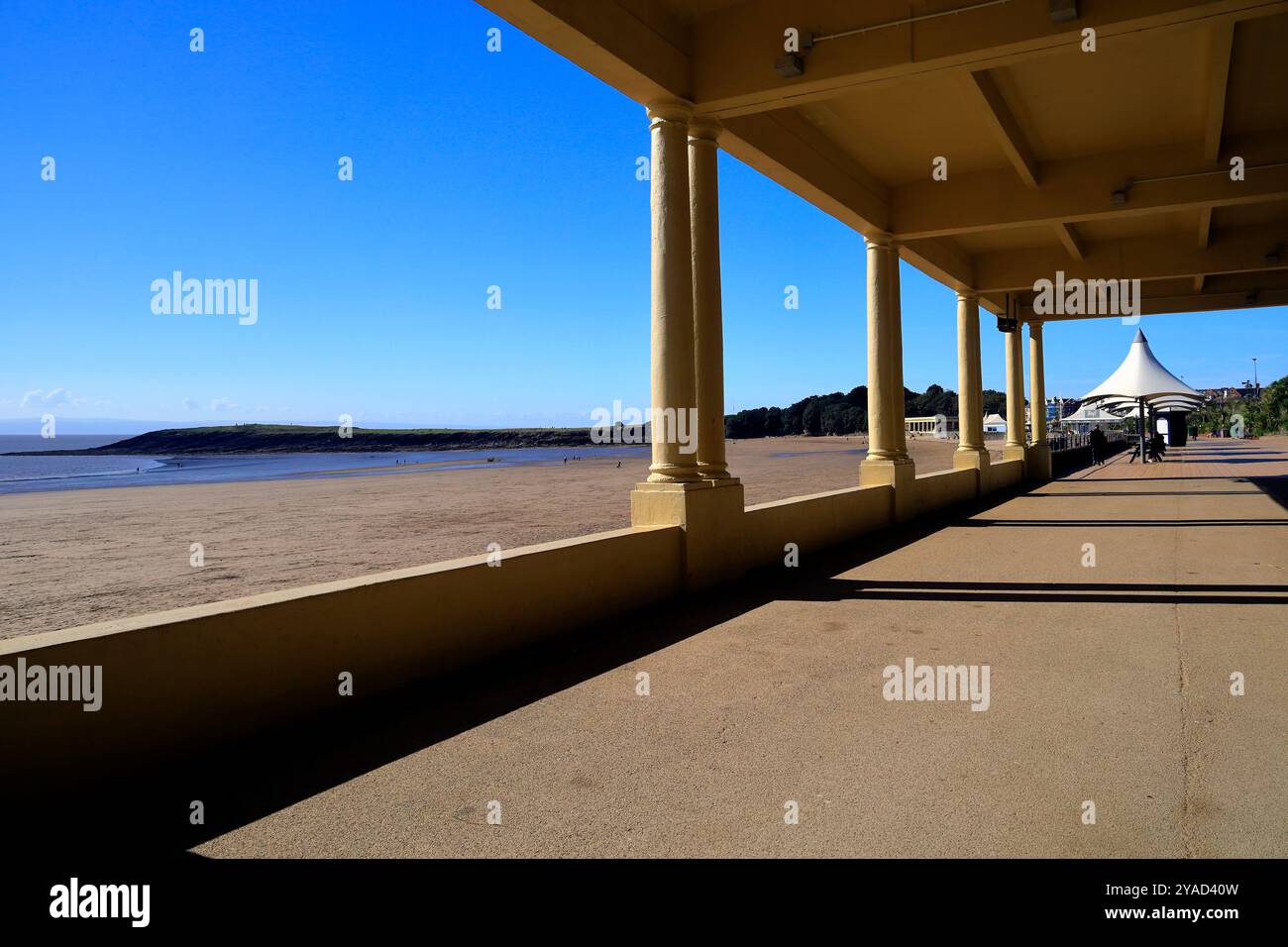 Pavillon auf Barry Island, Südwales, Großbritannien. Vom Oktober 2024. Stockfoto