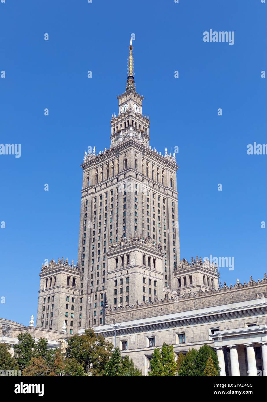 Palast der Kultur und Wissenschaft, Warschau, Polen Stockfoto
