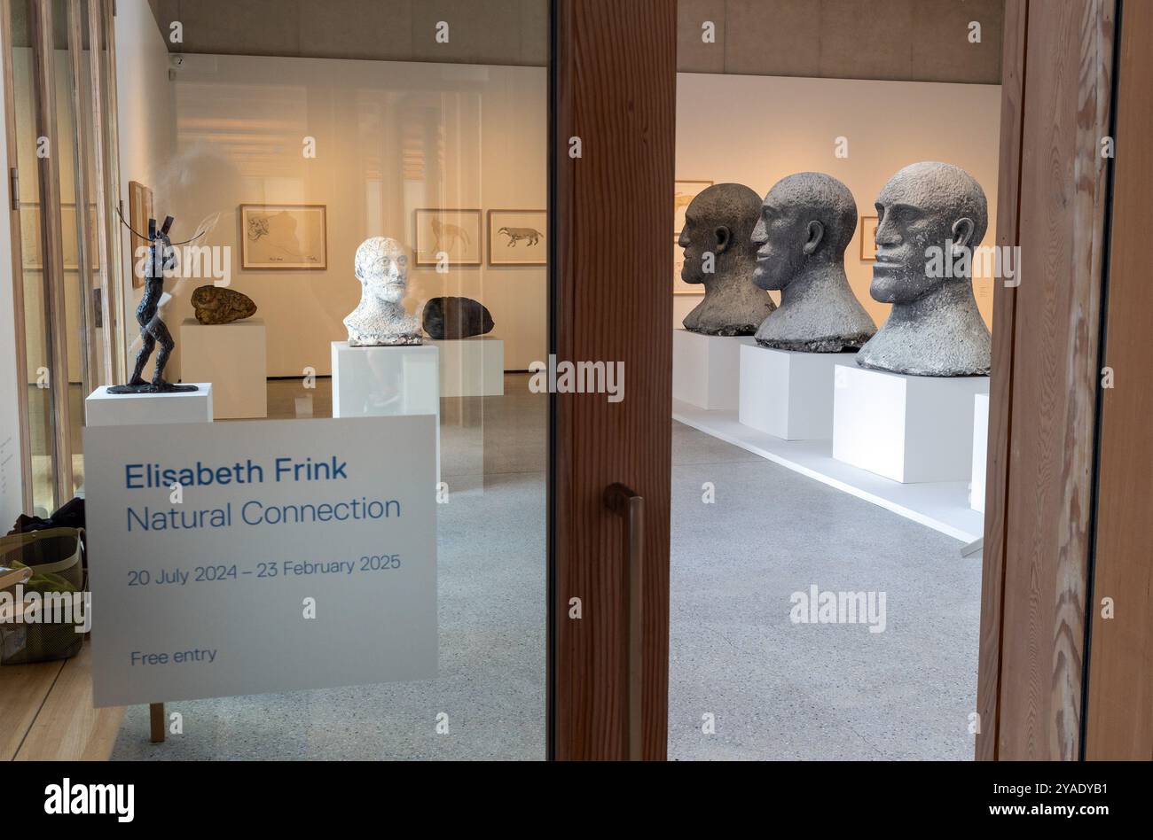 Die Ausstellung Natural Connection von Dame Elisabeth Frink in der Weston Gallery im Yorkshire Sculpture Park (YSP), West Bretton, West Yorkshire, E Stockfoto