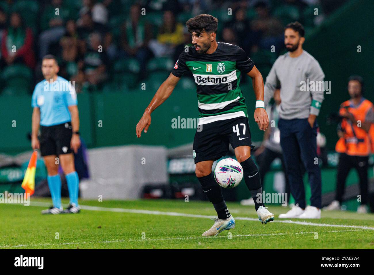 Ricardo Esgaio während des Spiels der Liga Portugal zwischen den Teams Sporting CP und AVS Futebol SAD im Estadio Jose Alvalade (Maciej Rogowski) Stockfoto