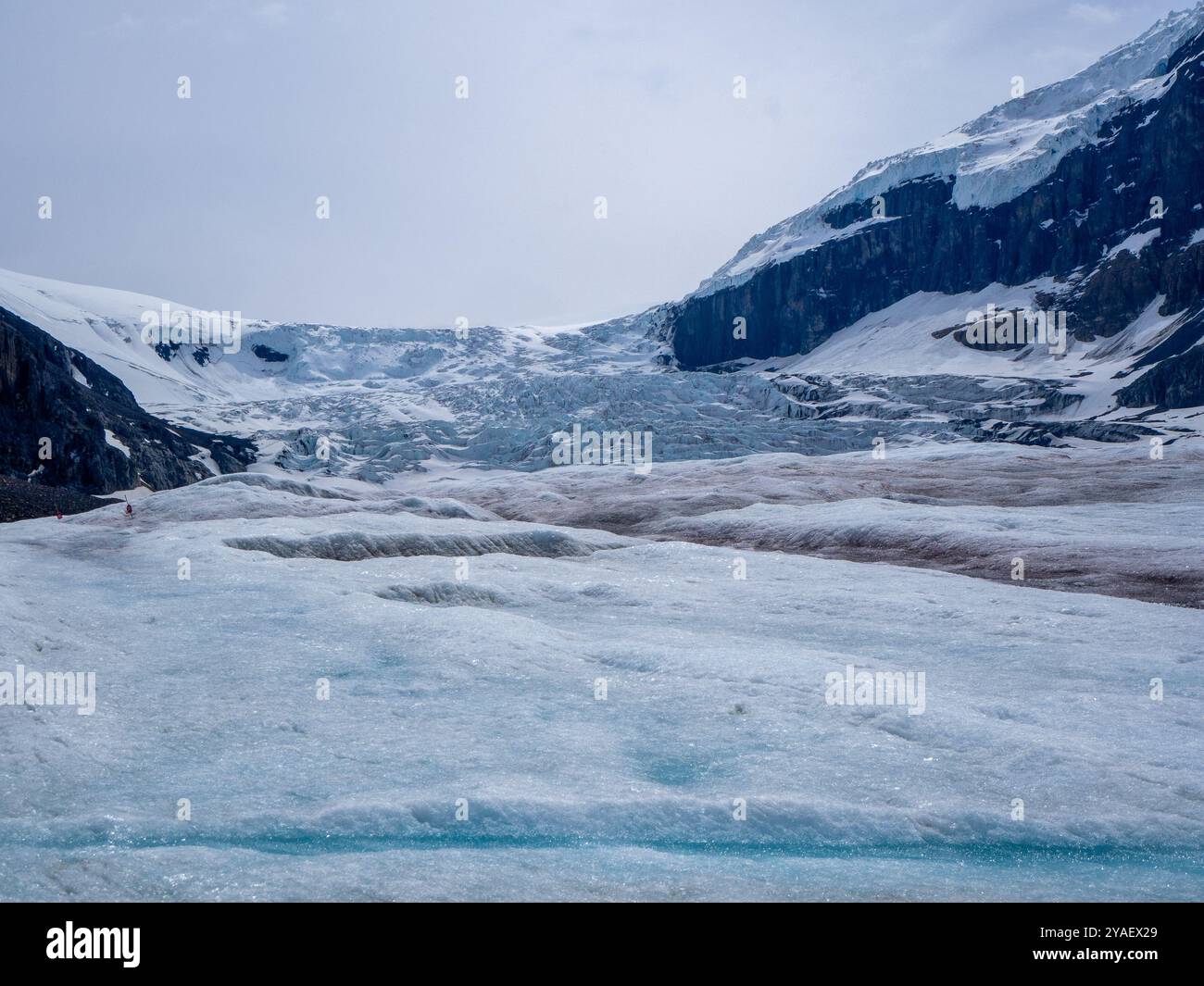 Colombia Icefield Glacier Adventure, Athabasca Glacier Stockfoto