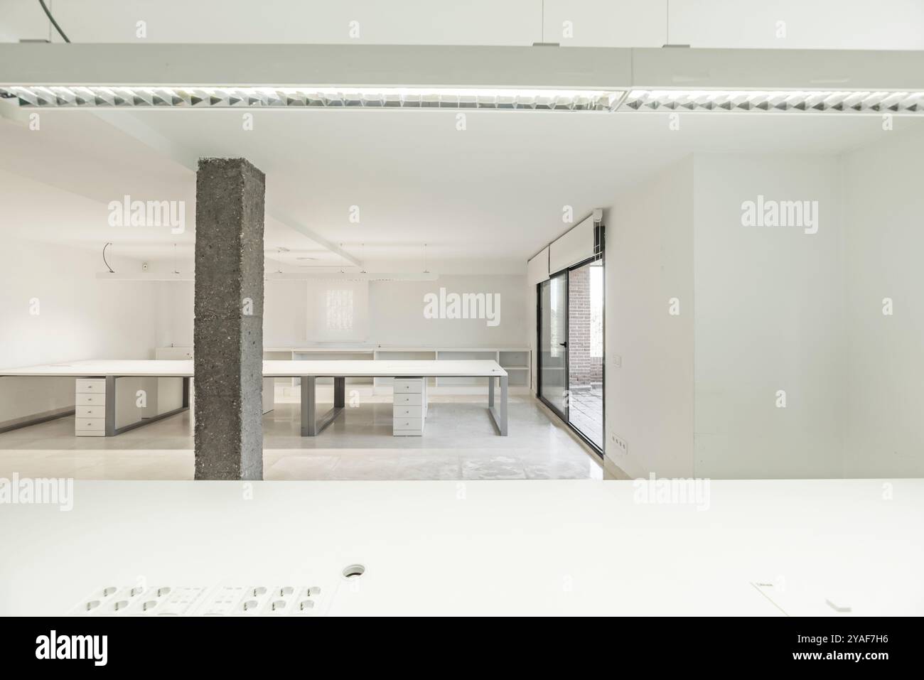 Anpassungsfähigkeit: Die Möbel müssen flexibel und an die veränderten Bedürfnisse des Unternehmens anpassbar sein Stockfoto