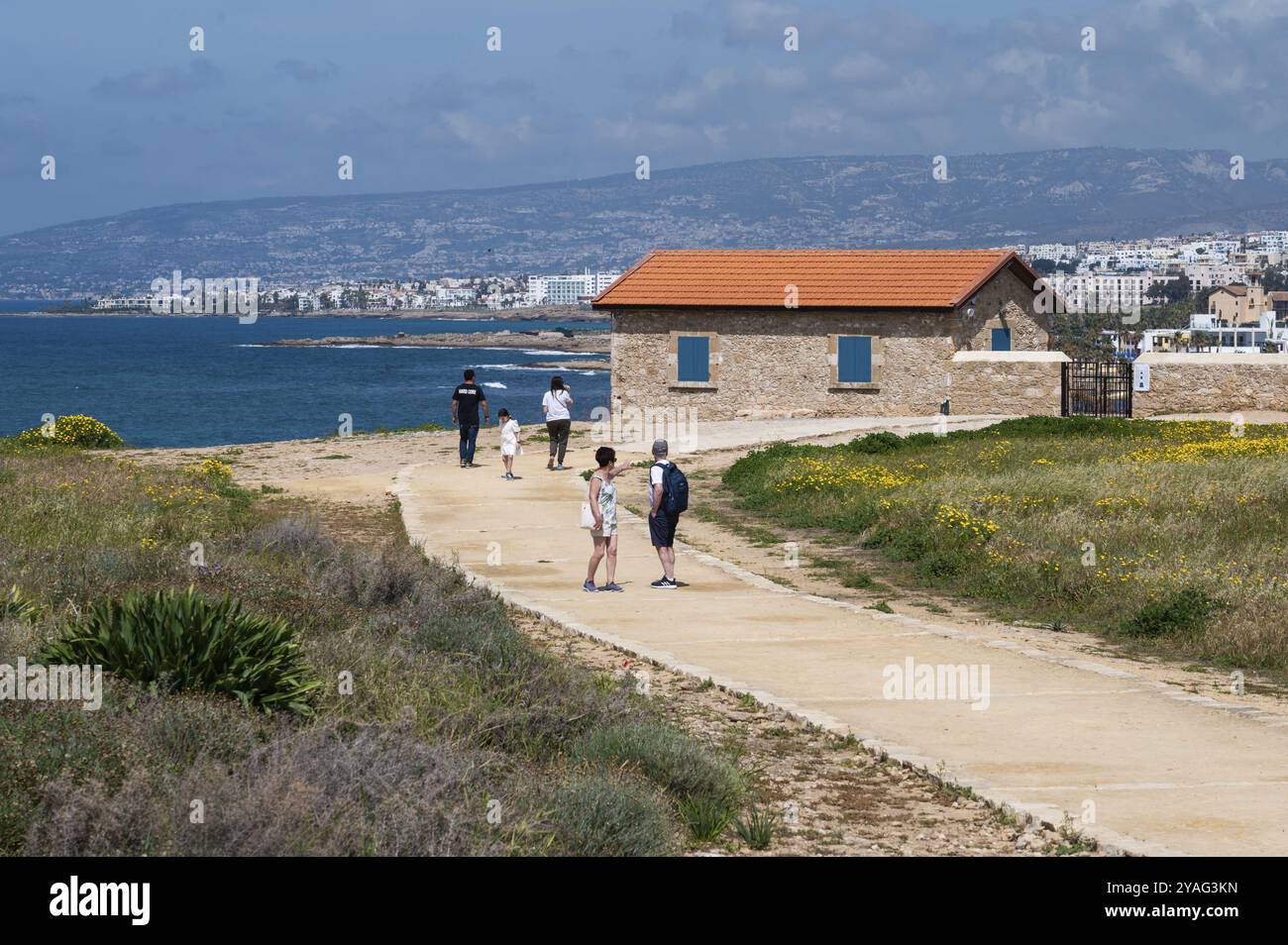 Paphos, Paphos District, Zypern, 23. März 2023, Blick auf die archäologische Stätte Nea Paphos, Europa Stockfoto