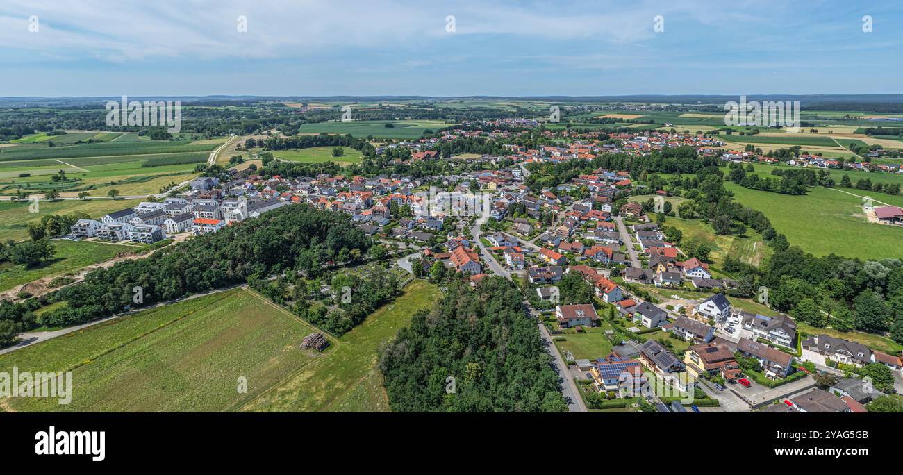 Der Kurort Bad Gögging bei Neustadt an der Donau von oben Stockfoto