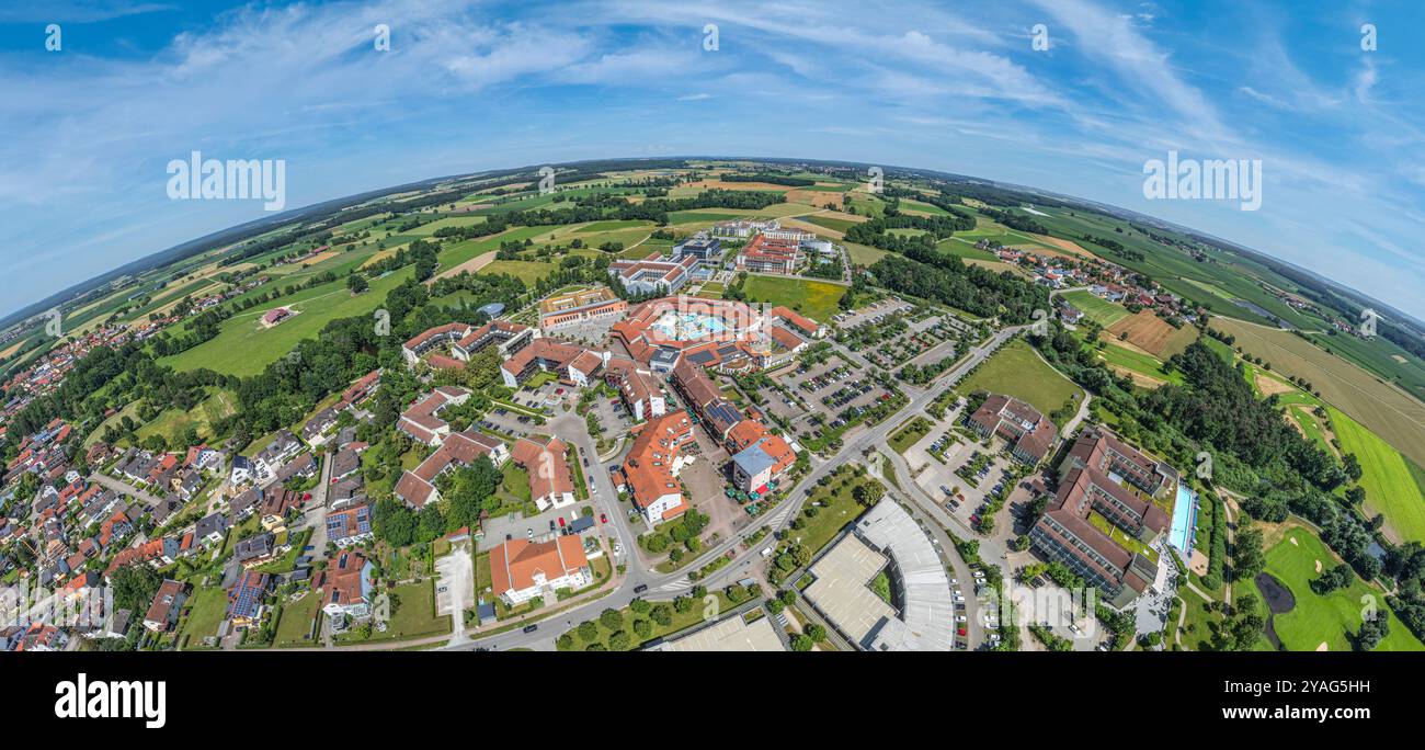 Der Kurort Bad Gögging bei Neustadt an der Donau von oben Stockfoto