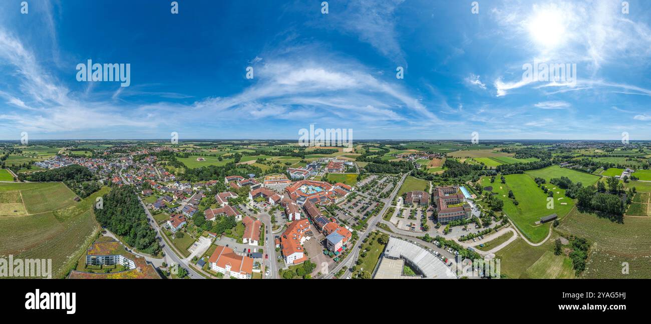 Der Kurort Bad Gögging bei Neustadt an der Donau von oben Stockfoto