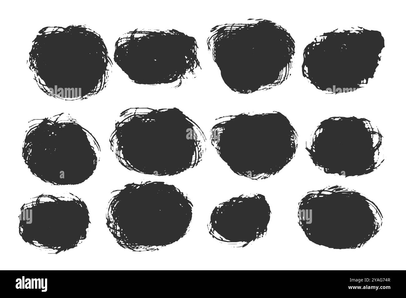 Pinselstrich Stil abstrakte Grungy Textur Hintergrund in Sammlung Vektor Stock Vektor