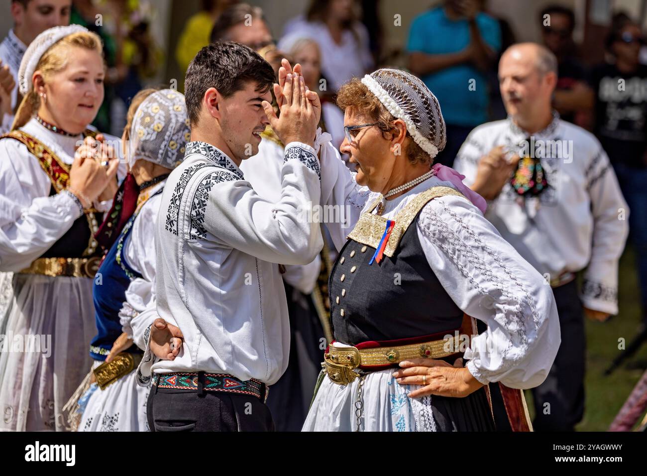 Traditionellfest der Siebenbürger Sachsen in rumänien Stockfoto