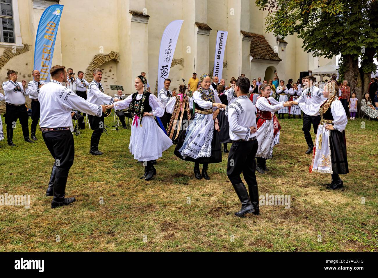 Traditionellfest der Siebenbürger Sachsen in rumänien Stockfoto