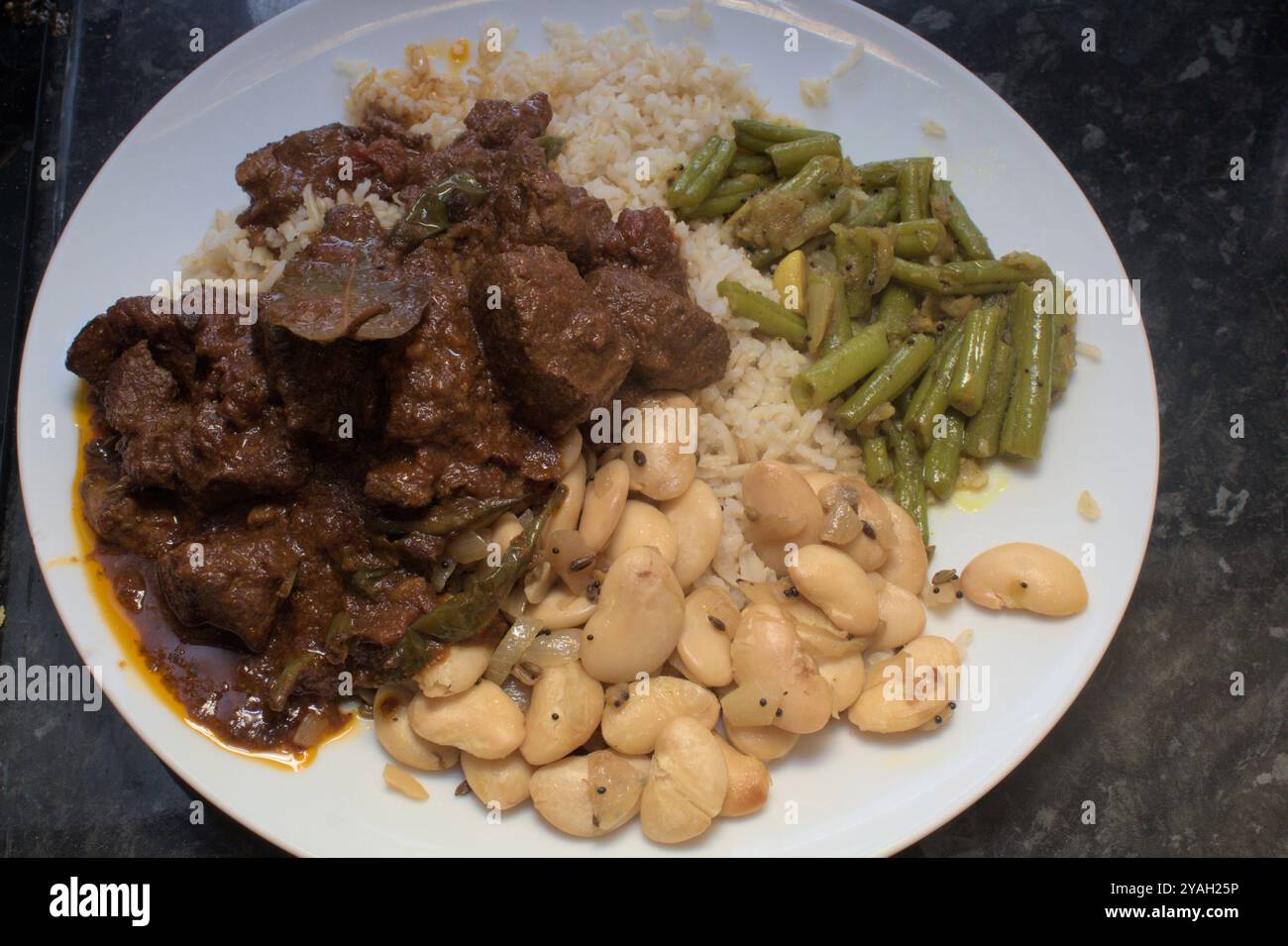 Lammcurry Stockfoto