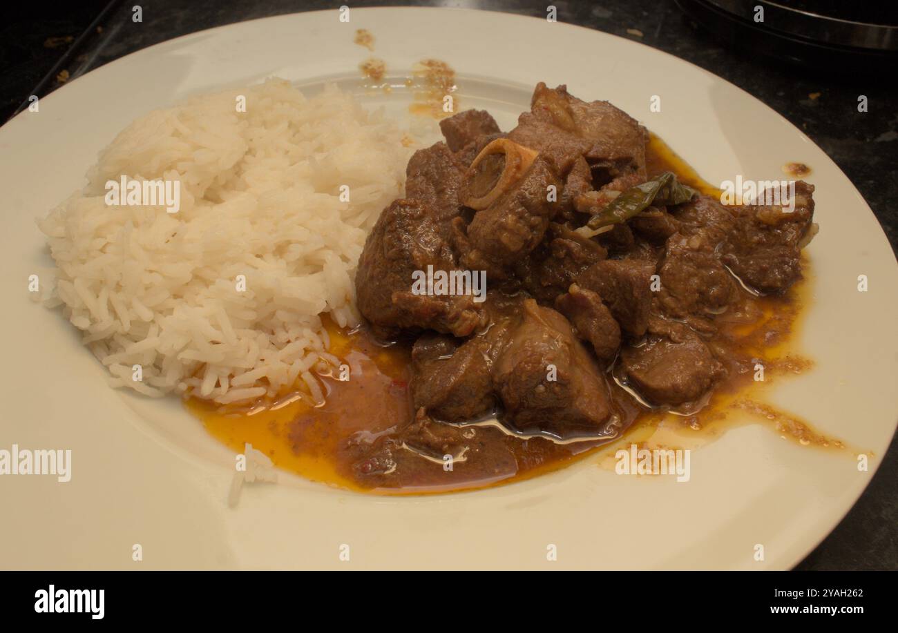 Lammcurry Stockfoto