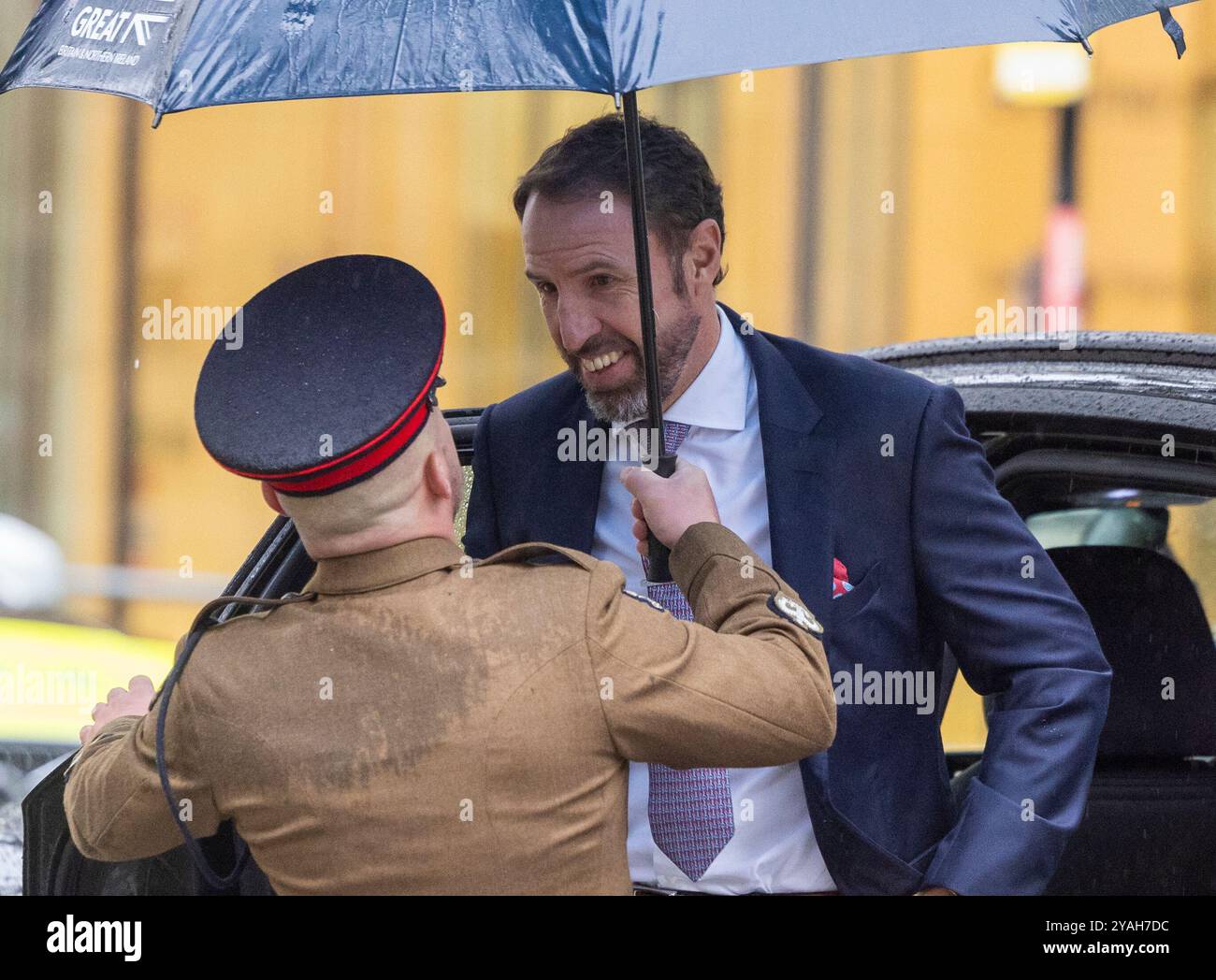 London, Großbritannien. Oktober 2024. Der ehemalige Engländer Manager Gareth Southgate kommt zum Internationalen Investitionsgipfel. Internationaler Investitionsgipfel in der City of London. Quelle: Karl Black/Alamy Live News Stockfoto