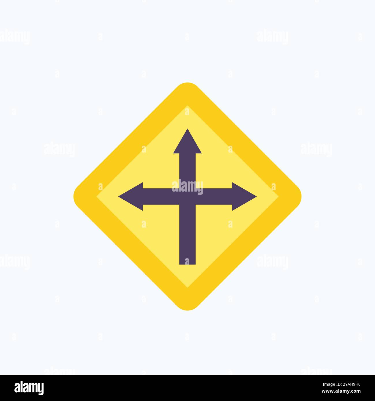 Vektorbild für Kreuzungssymbole. Stock Vektor