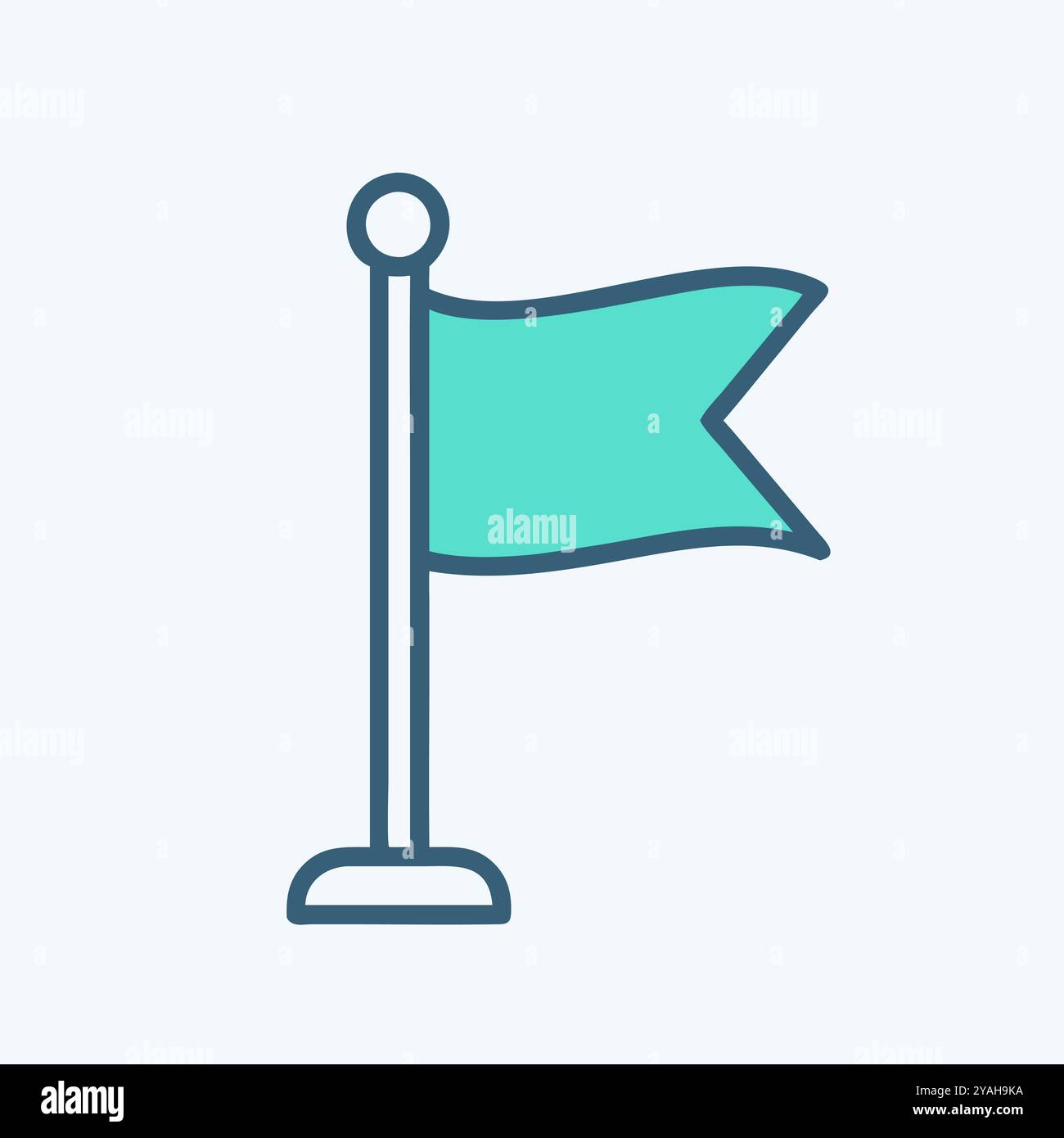 Flaggensymbol Vektorgrafik Bild. Stock Vektor