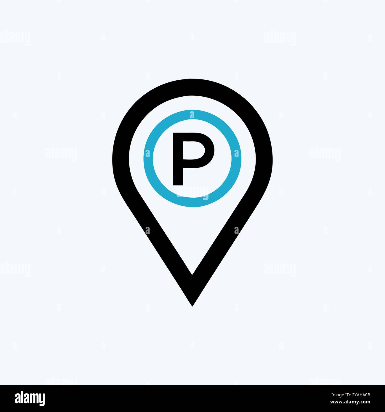 Vektorbild des Symbols „Parken“. Stock Vektor