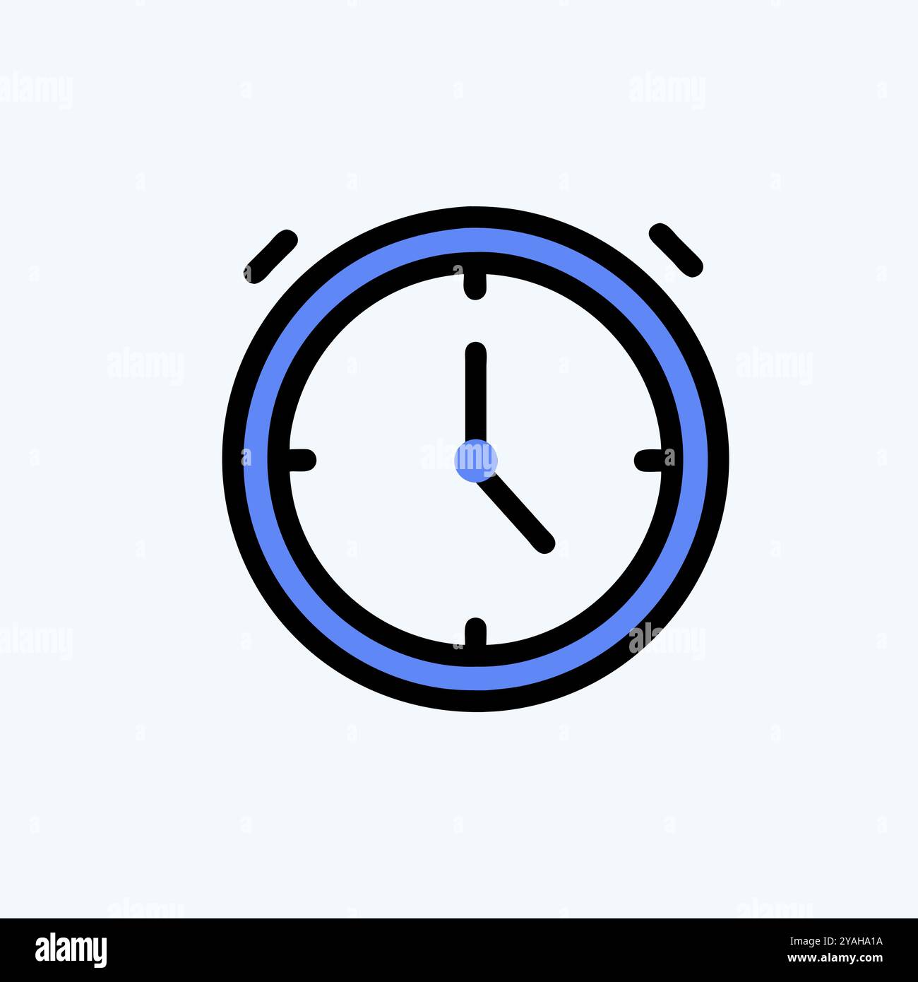 Vektorbild des Uhrensymbols. Stock Vektor