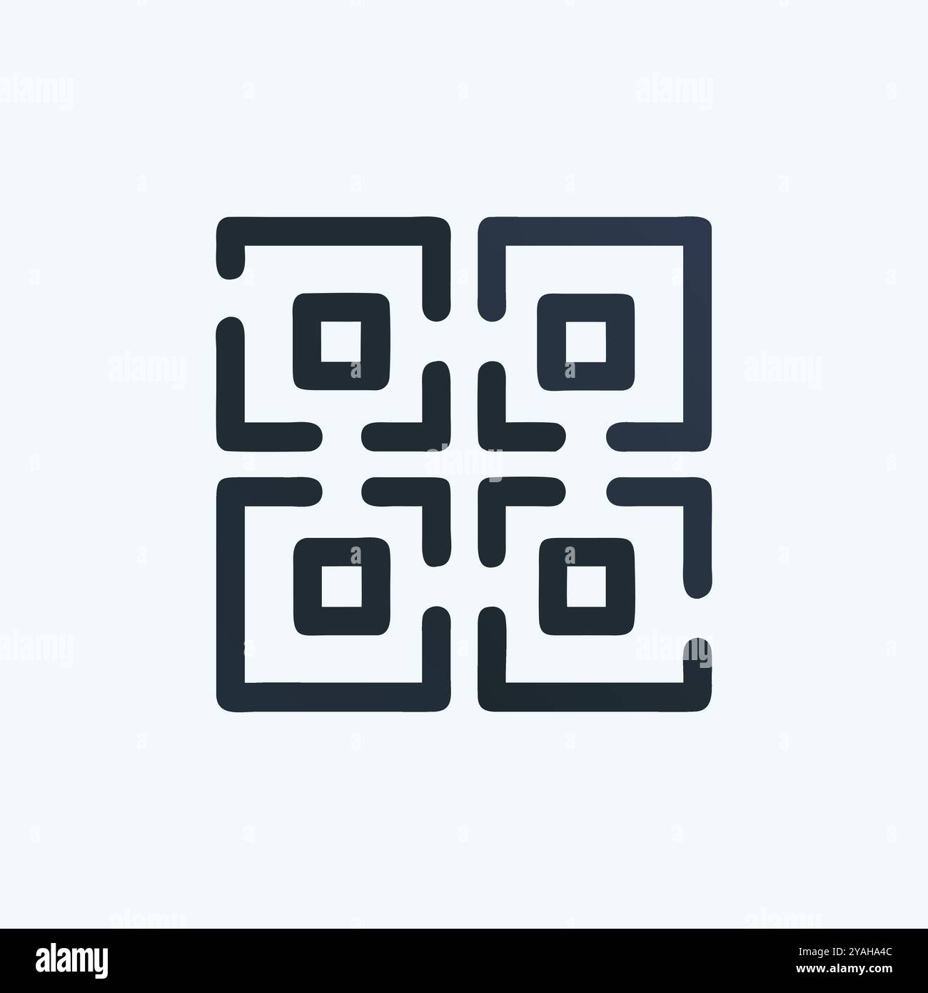 Bild des qr-Code-Vektors. Stock Vektor