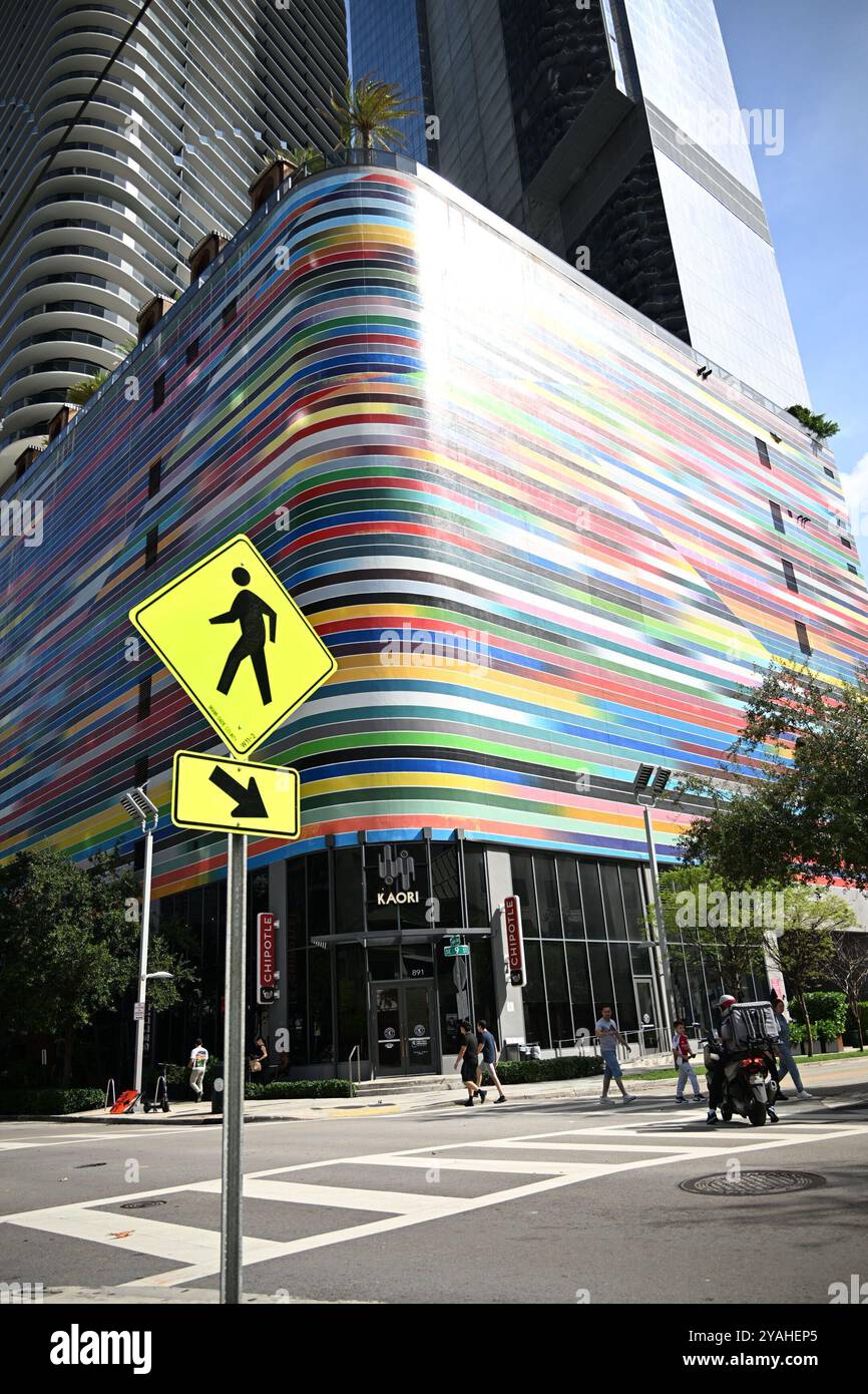 Miami Brickell an einem ruhigen Tag Stockfoto