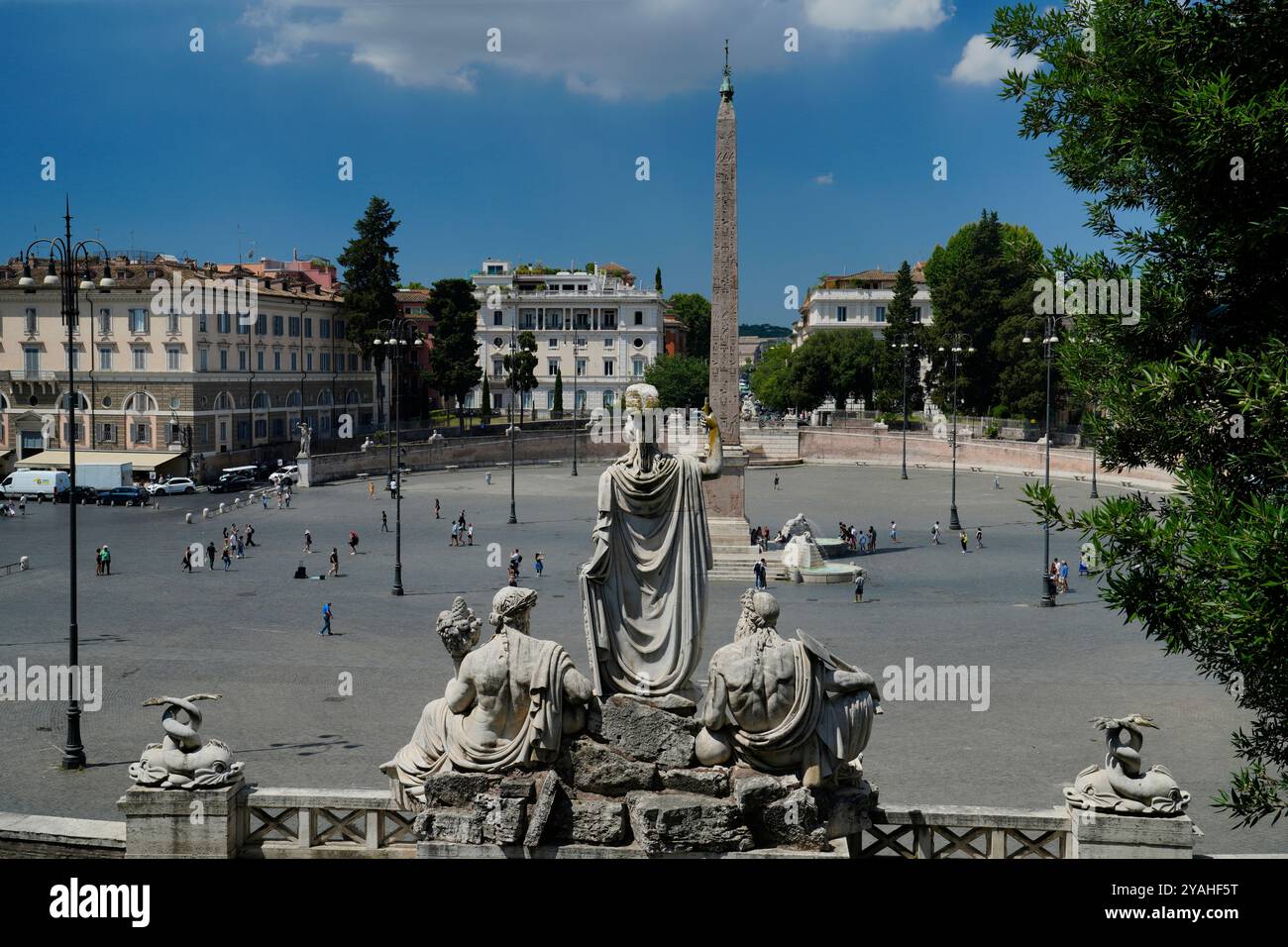 Piazza del Popolo, Rom Stockfoto