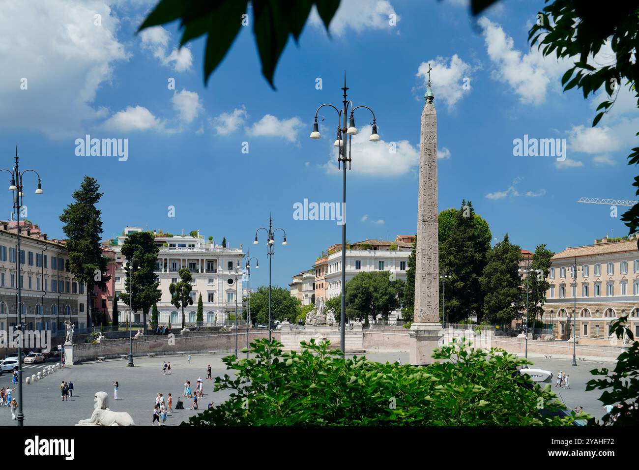Piazza del Popolo, Rom Stockfoto