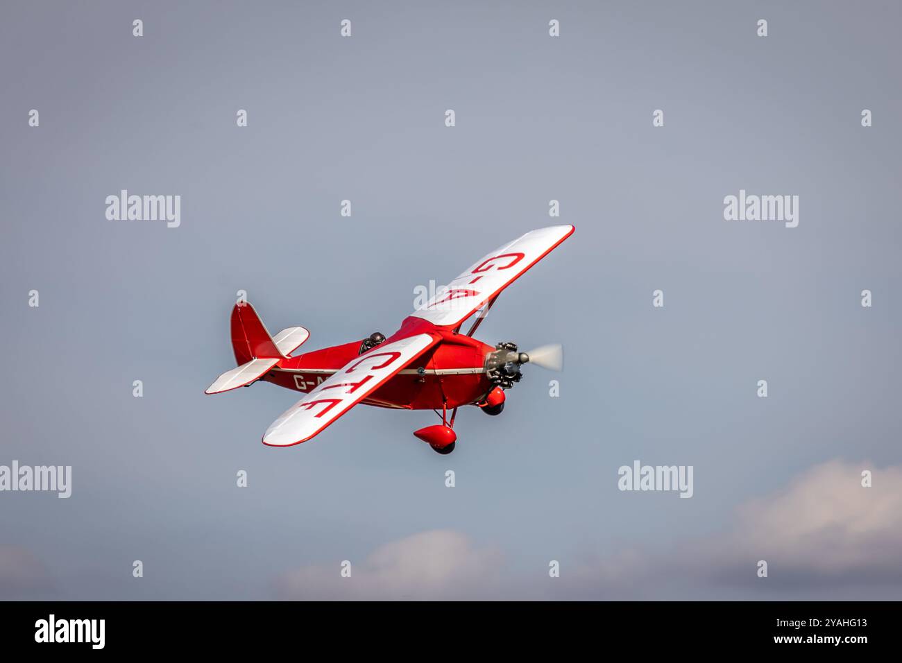 Comper CLA.7 Swift „G-ACTF“, Old Warden Airfield, Biggleswade, Bedfordshire, England, UK Stockfoto