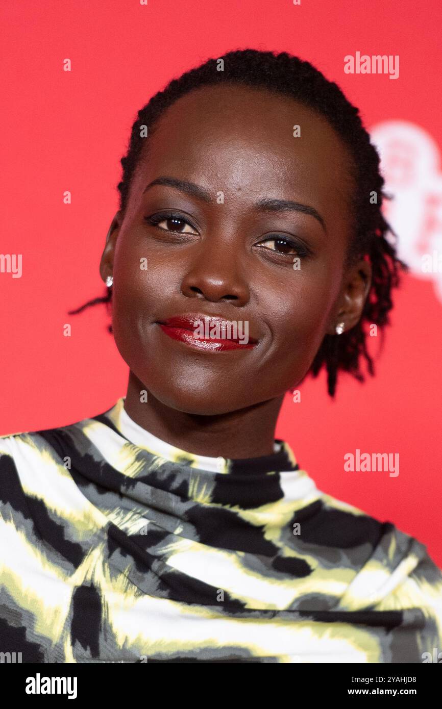 London, Großbritannien. Oktober 2024. Lupita Nyong'o besuchte den Screen Talk: Lupita Nyong'o während des 68. BFI London Film Festivals in der Royal Festival Hall in London, England am 14. Oktober 2024. Foto: Aurore Marechal/ABACAPRESS. COM Credit: Abaca Press/Alamy Live News Stockfoto