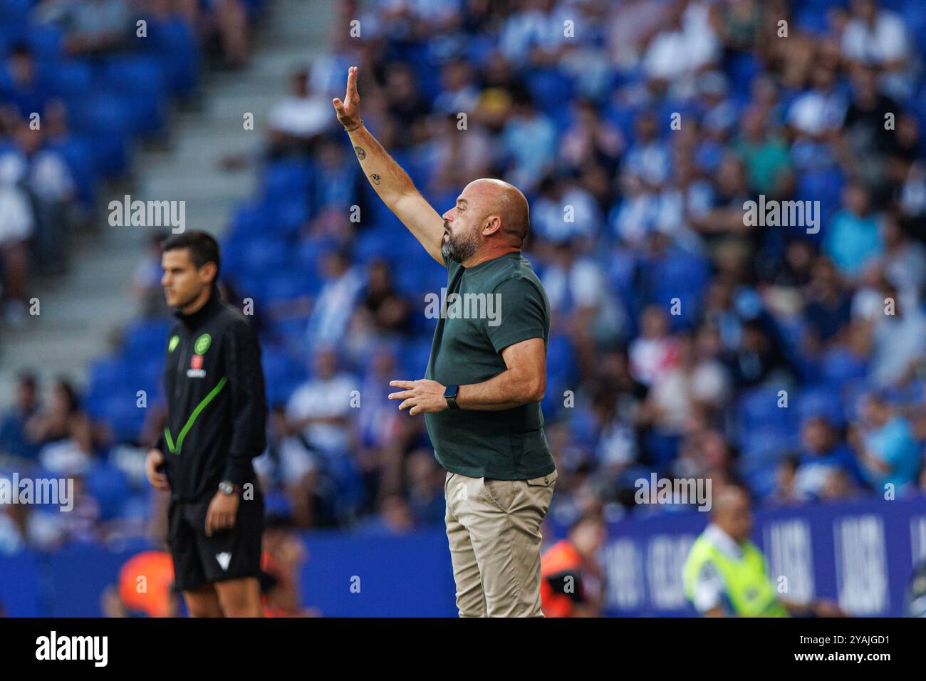 Barcelona, Spanien. September 2024. Manolo Gonzalez von (RCD Espanyol) wurde während des LaLiga EA SPORTSPIELS zwischen RCD Espanyol de Barcelona und Villarreal CF im RCDE Stadium gesehen. Endergebnis: Espanyol 1-2 Villareal. Quelle: SOPA Images Limited/Alamy Live News Stockfoto