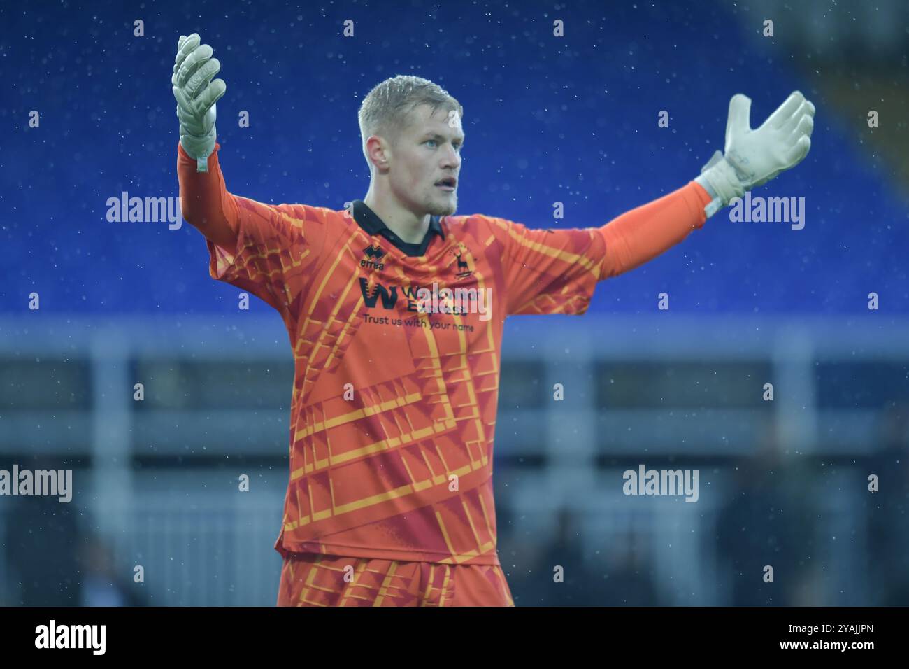 Während der vierten Qualifikationsrunde des FA Cup zwischen Hartlepool United und Brackley Town im Victoria Park, Hartlepool am Samstag, den 12. Oktober 2024. (Foto: Scott Llewellyn | MI News) Credit: MI News & Sport /Alamy Live News Stockfoto