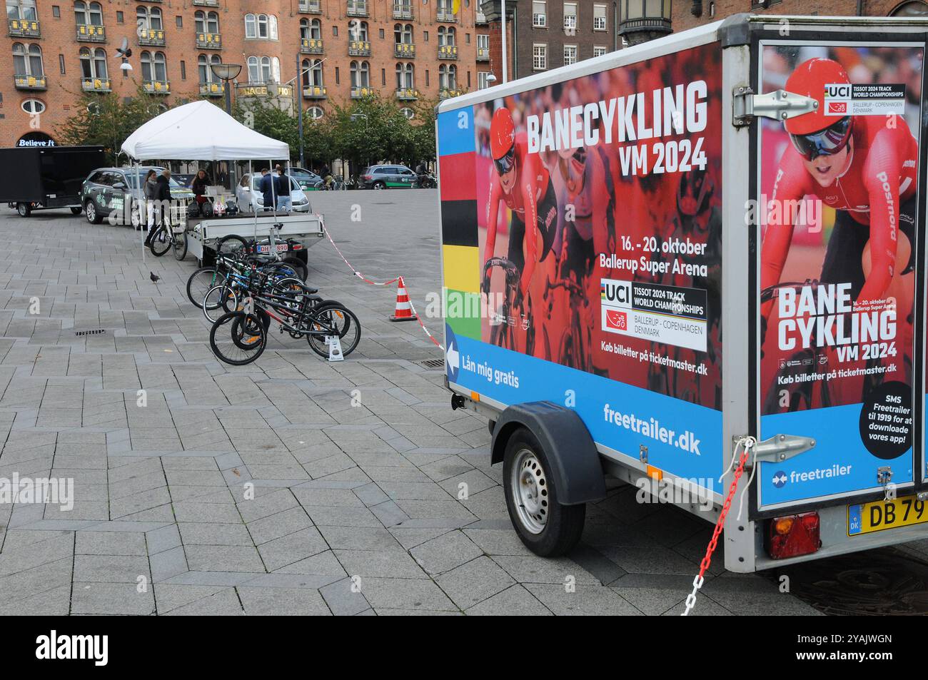 Kopenhagen/Dänemark/14. Oktober 2024/ Veranstaltung für Radsport in Dänemark Verbot Radfahren im Oktober 16-20 2024 in der Superarena Ballerup . Foto. Bilder von Francis Joseph Dean/Dean sind nicht für kommerzielle Zwecke bestimmt Stockfoto