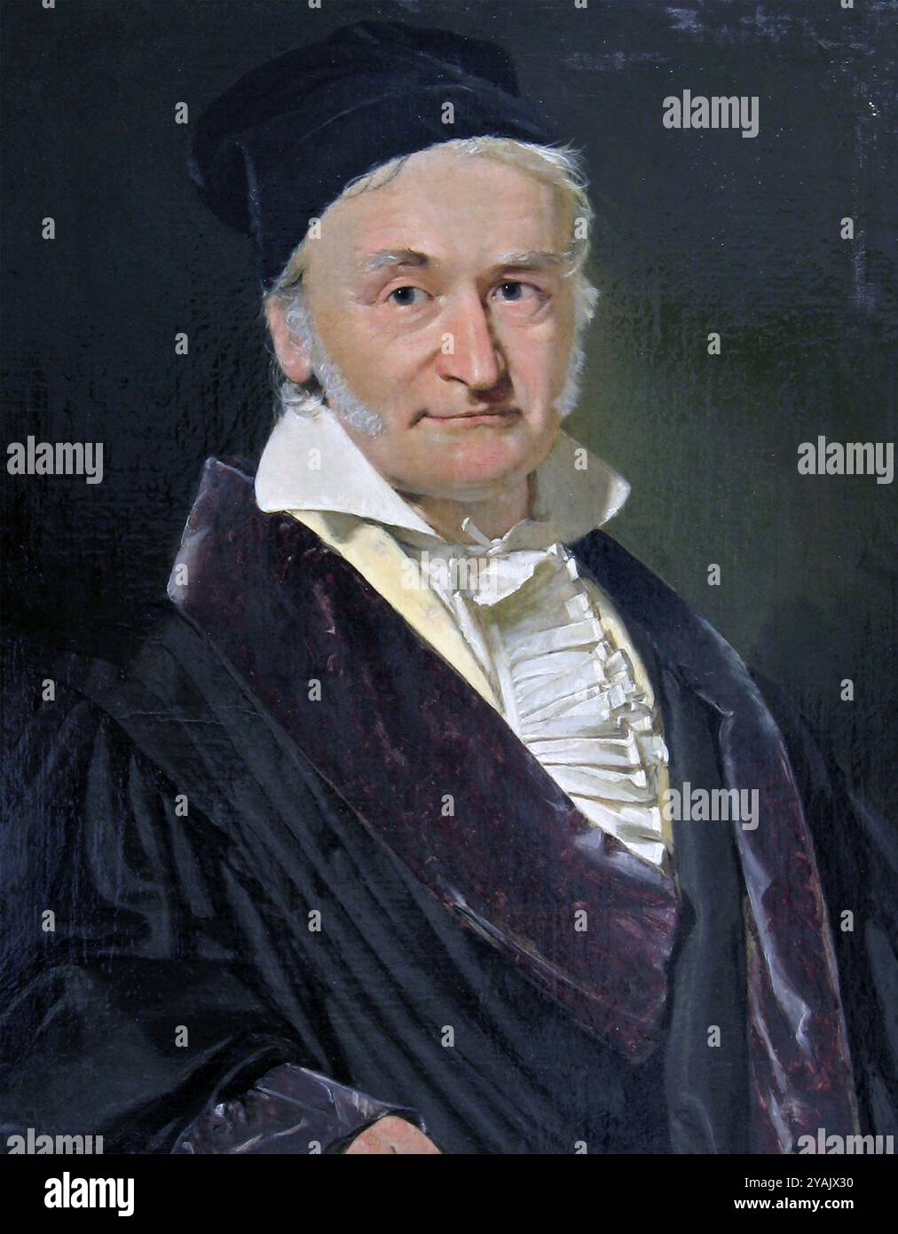 CARL FRIEDRICH GAUSS (1777-1855) Deutscher Mathematiker und Physiker 1840 Stockfoto
