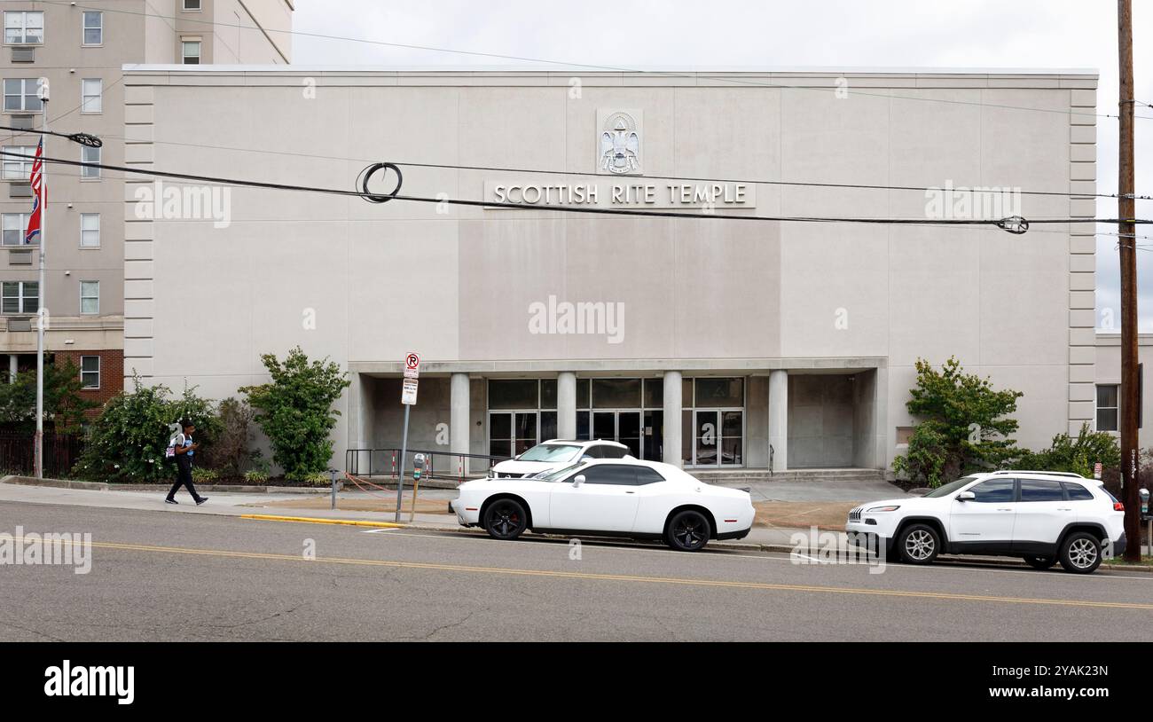 Knoxville, TN, USA – September 2024: Der schottische Ritual-Tempel in Knoxville. Stockfoto