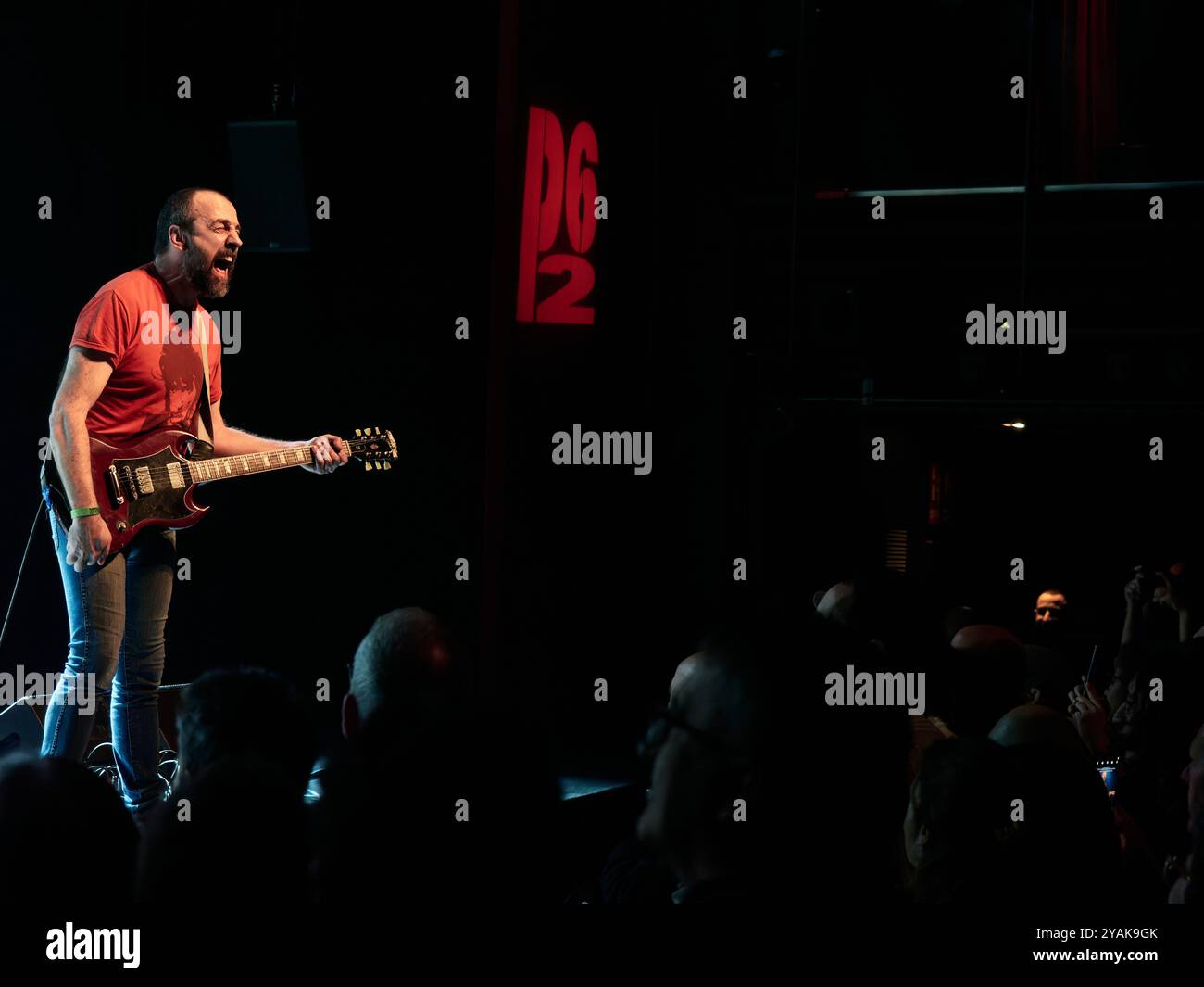 Lisabö während ihres Konzerts im Paral·lel 62, Barcelona, Spanien. Foto von Mariano Anton. Lisabö es un grupo español de Rock procedente del País Vasco. Stockfoto