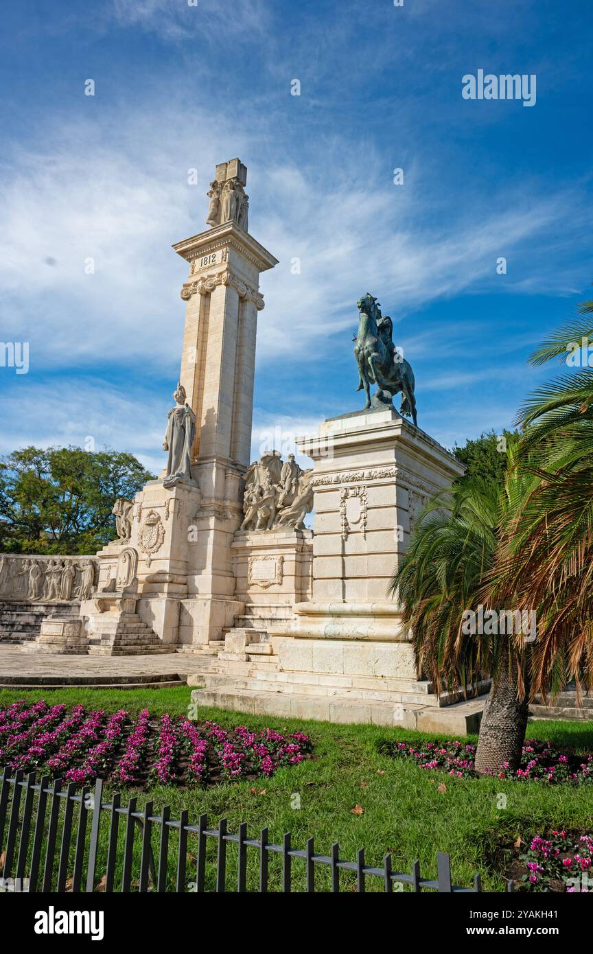 Monumento 1812 a la Constitución de 1812 in Cadiz Stockfoto