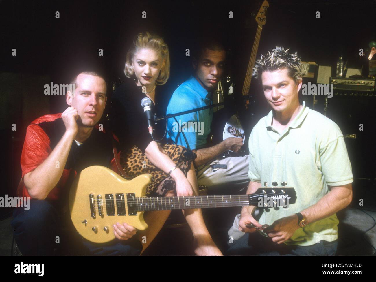 Gwen Stefani & No Doubleit Porträt während ihres Videoshootings am Sonntagmorgen 1997 Credit: Jeffrey Mayer / Rock negative / MediaPunch Stockfoto