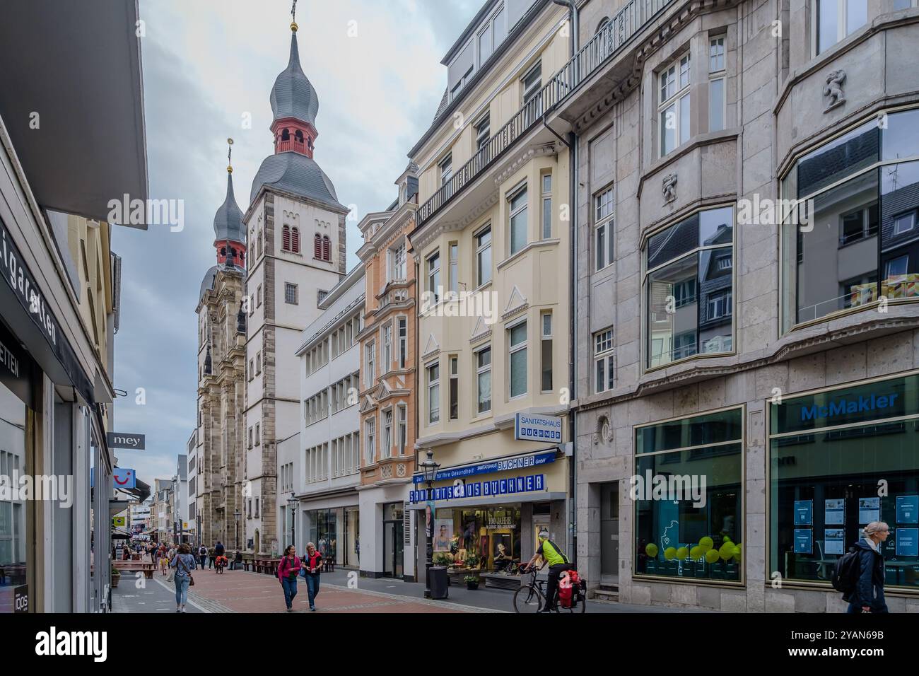 Bonn, Deutschland : 21. Mai 2024 : Blick auf den altkatholischen Heiligen Namen Jesu Dom im Zentrum von Bonn Stockfoto