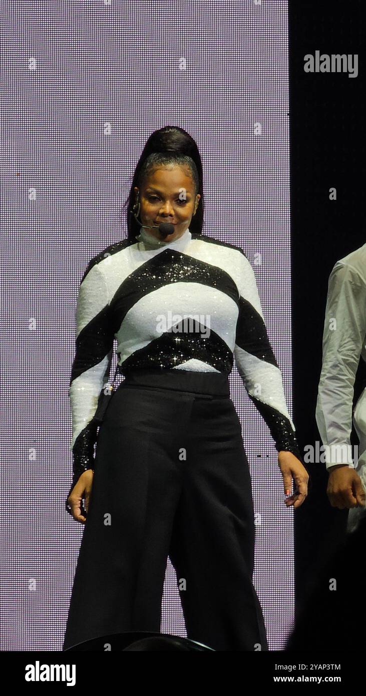 Janet Jackson lebt im Madison Square Garden, New York Stockfoto
